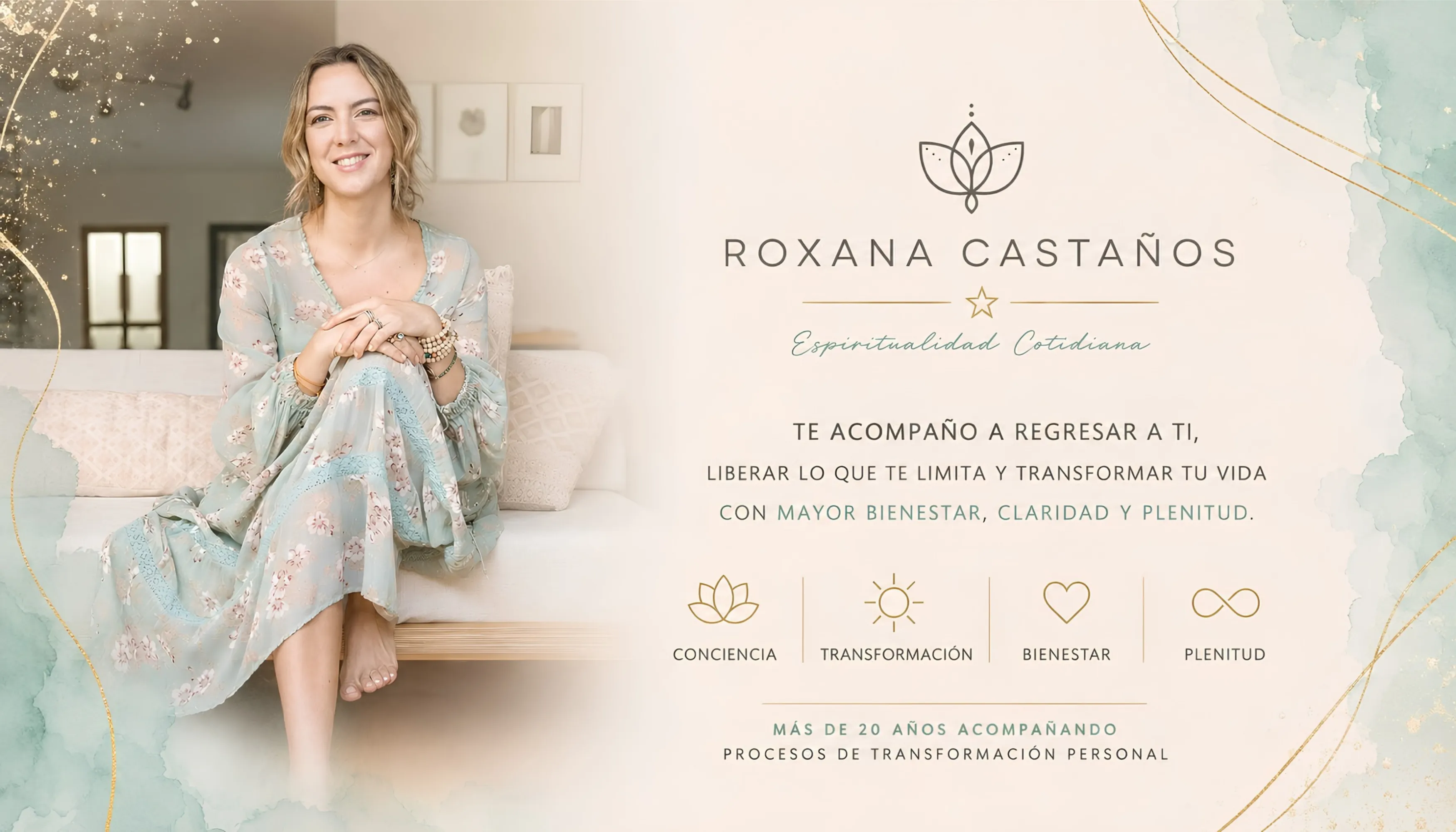 Roxana Castaños, espiritualidad cotidiana. Te acompaño a regresar a ti, liberar lo que te limita y transformar tu vida con mayor bienestar, claridad y plenitud.