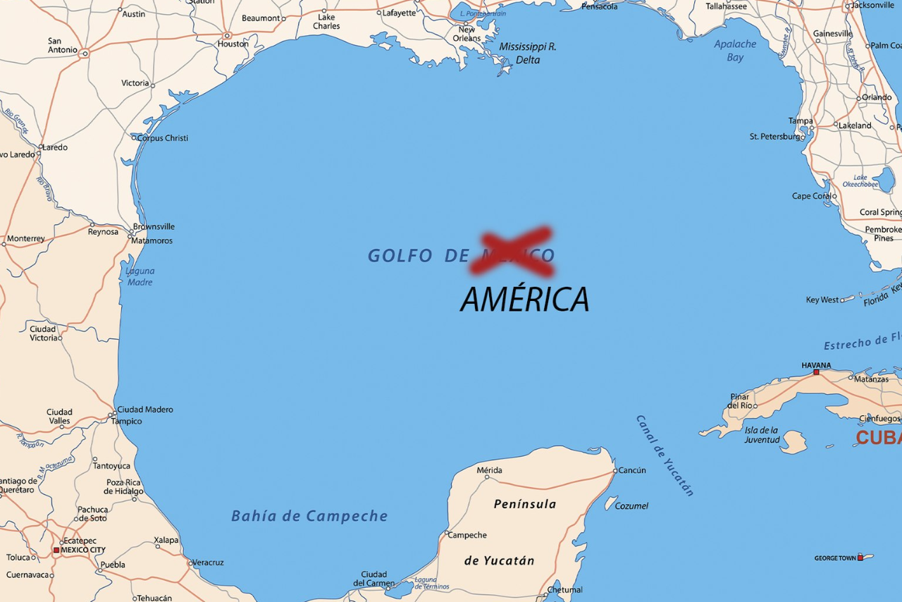 Trámites para cambiar el nombre del Golfo de México