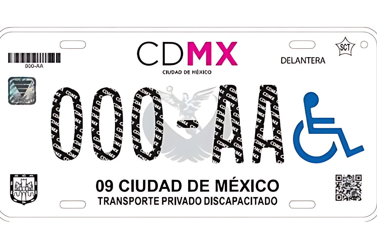 Trámite de placas para discapacidad CDMX y Edo. Mex.