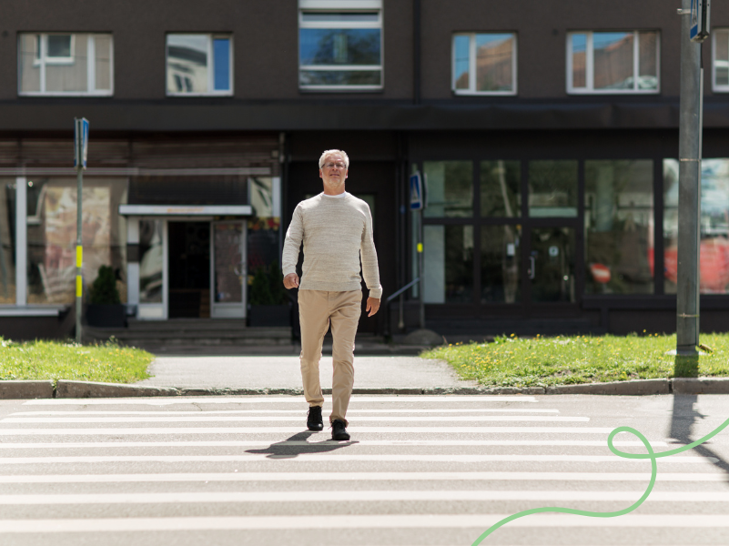 Beneficios de caminar por la manzana