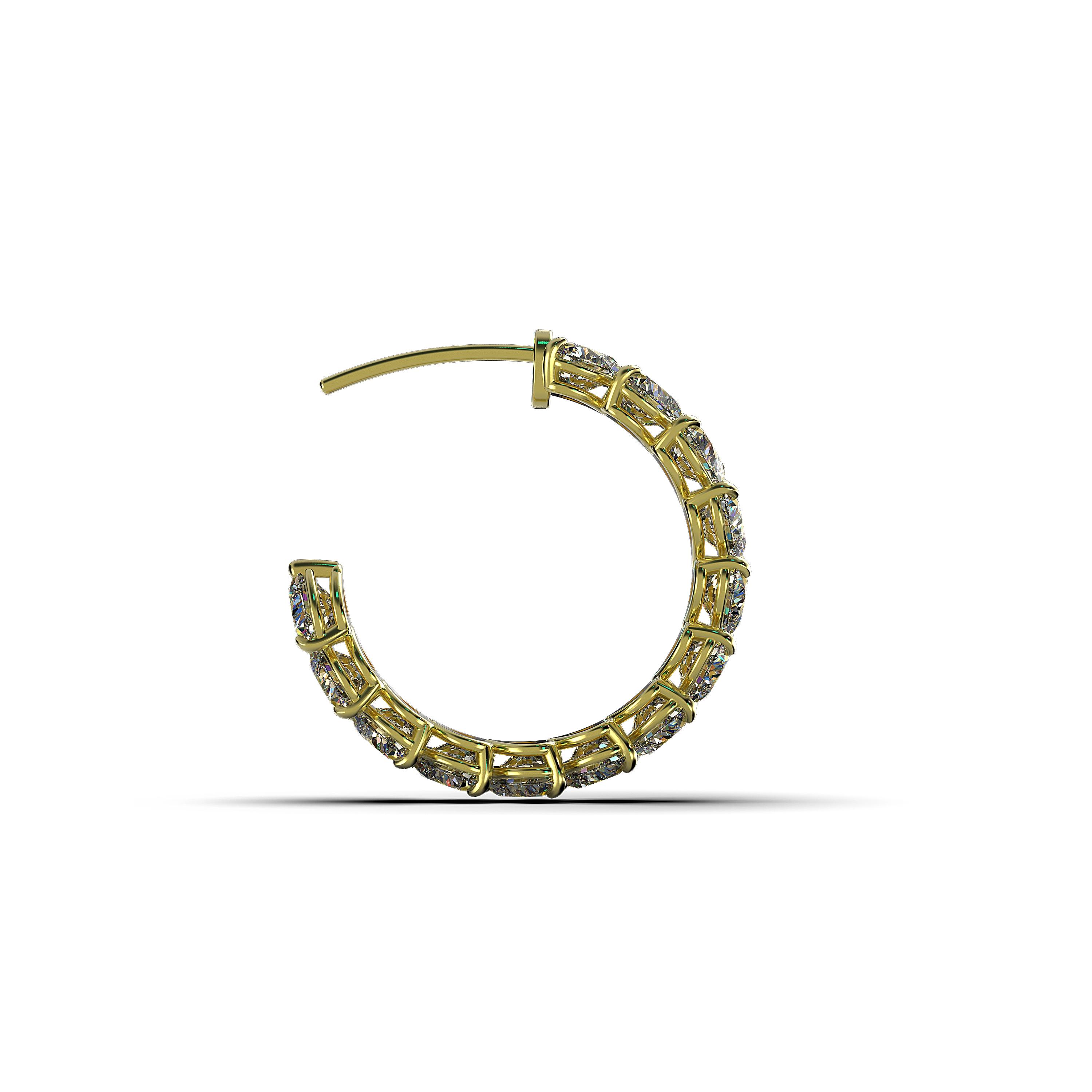 Main view of Eternal Heart Hoop Earrings