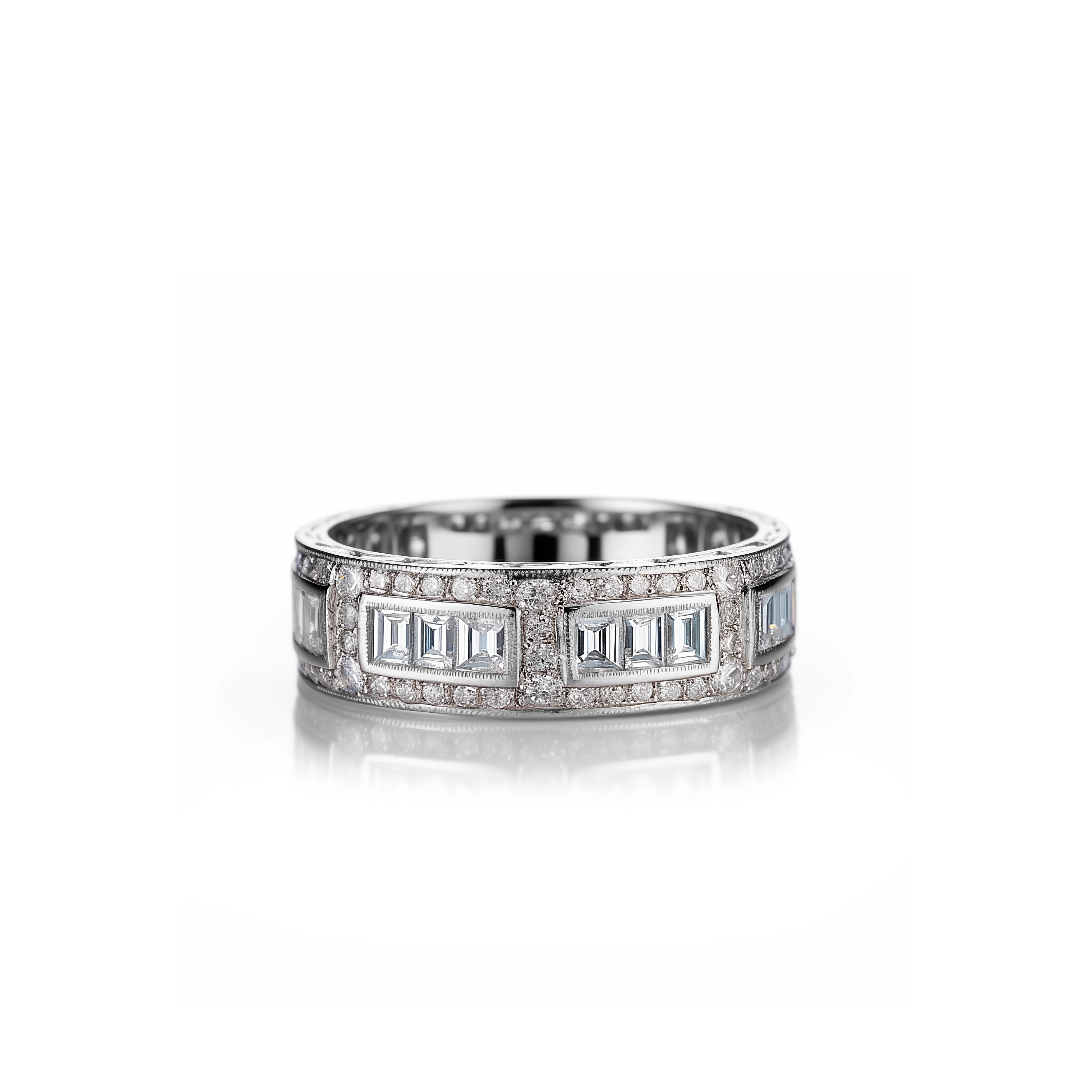 Main view of Classic Gleaming Elegance Diamond Band