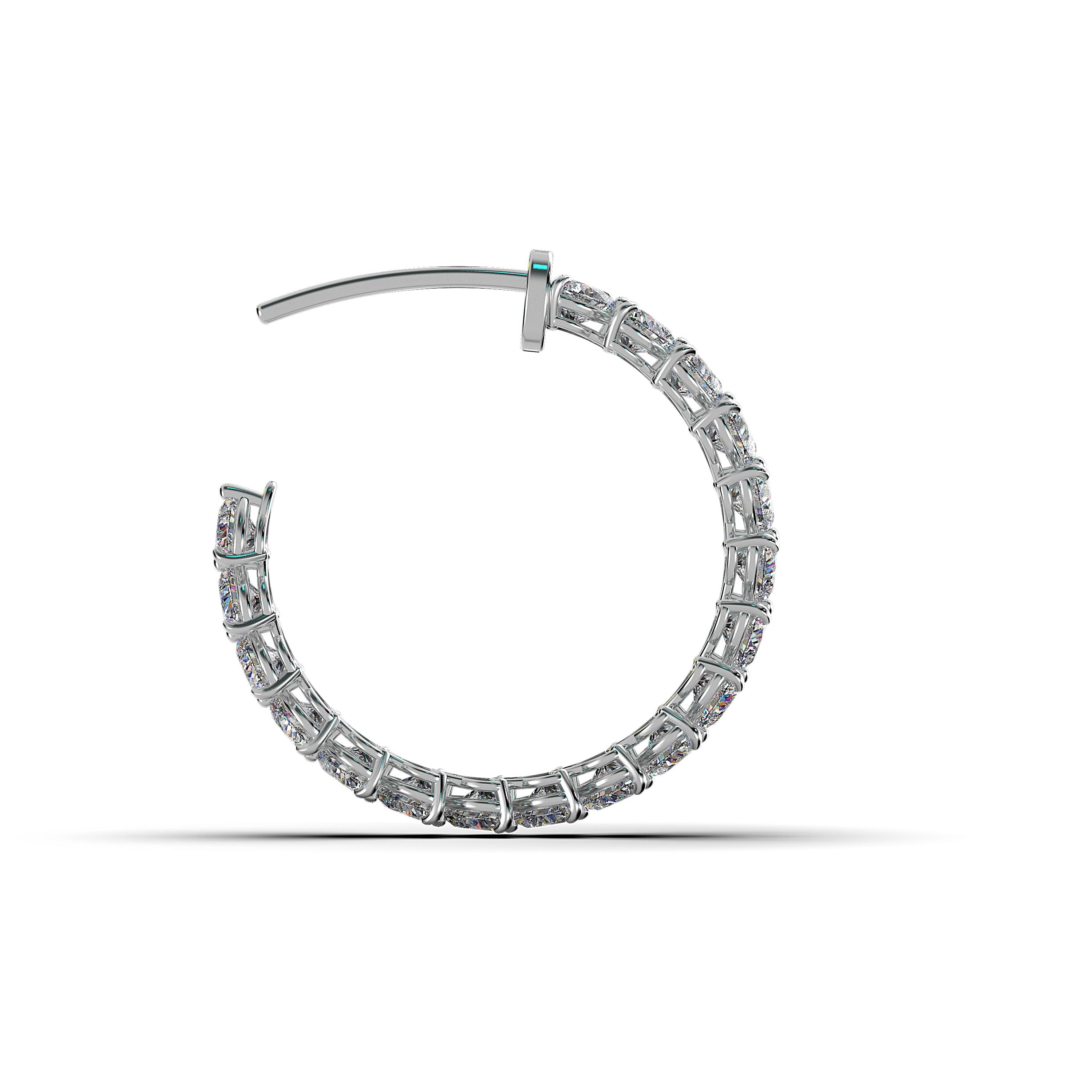 Main view of Eternal Heart Hoop Earrings