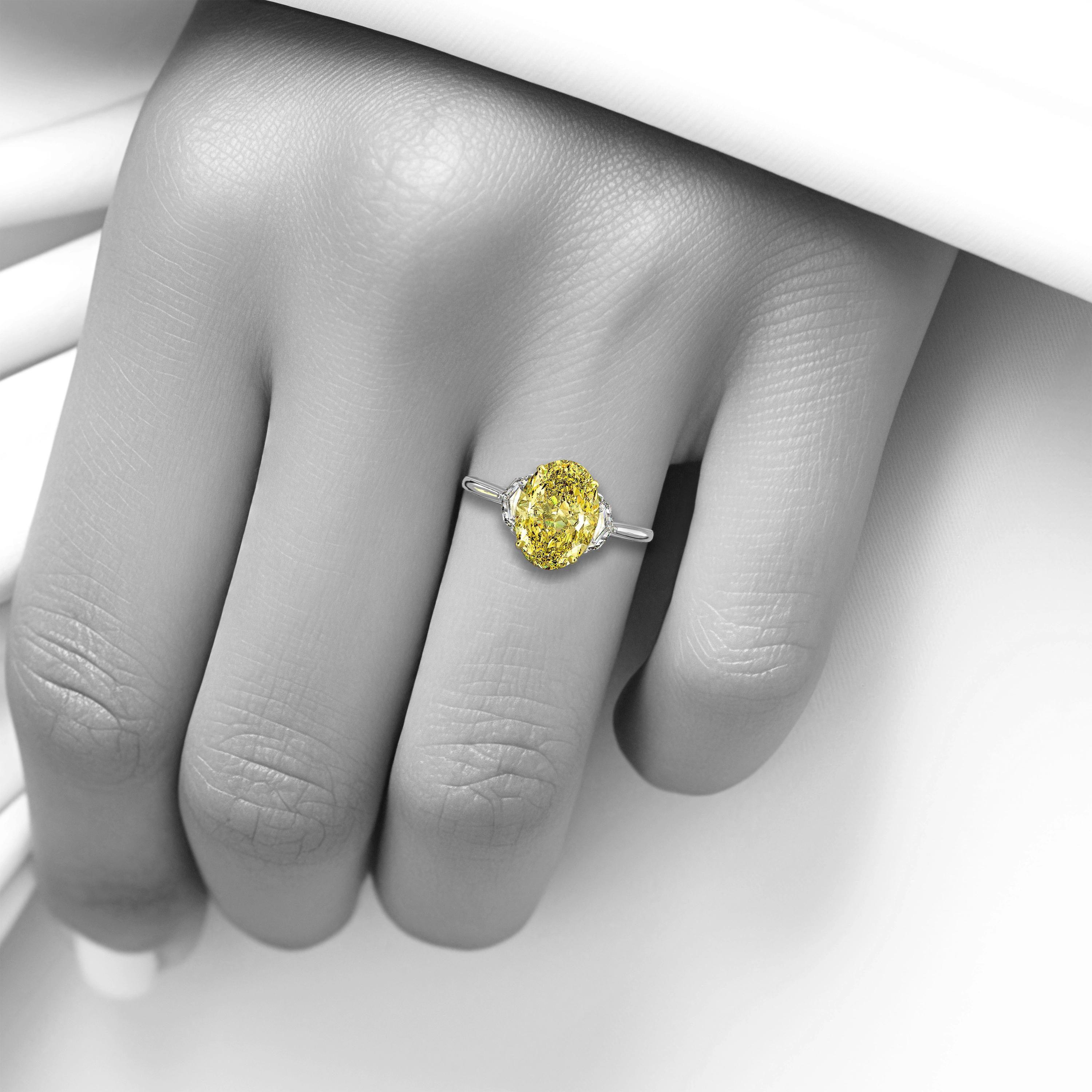 Main view of Oval Golden Dawn Diamond Ring