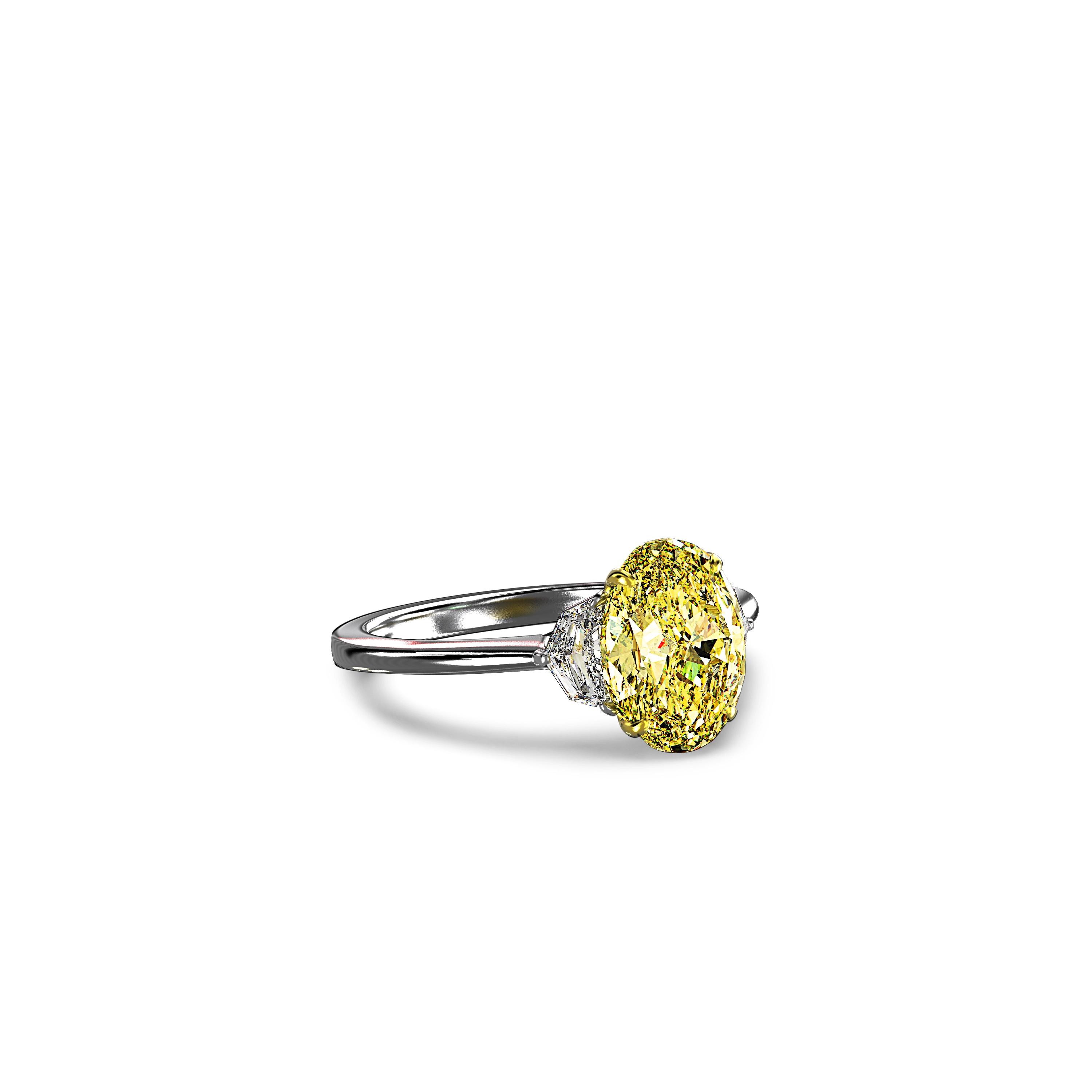 Main view of Oval Golden Dawn Diamond Ring