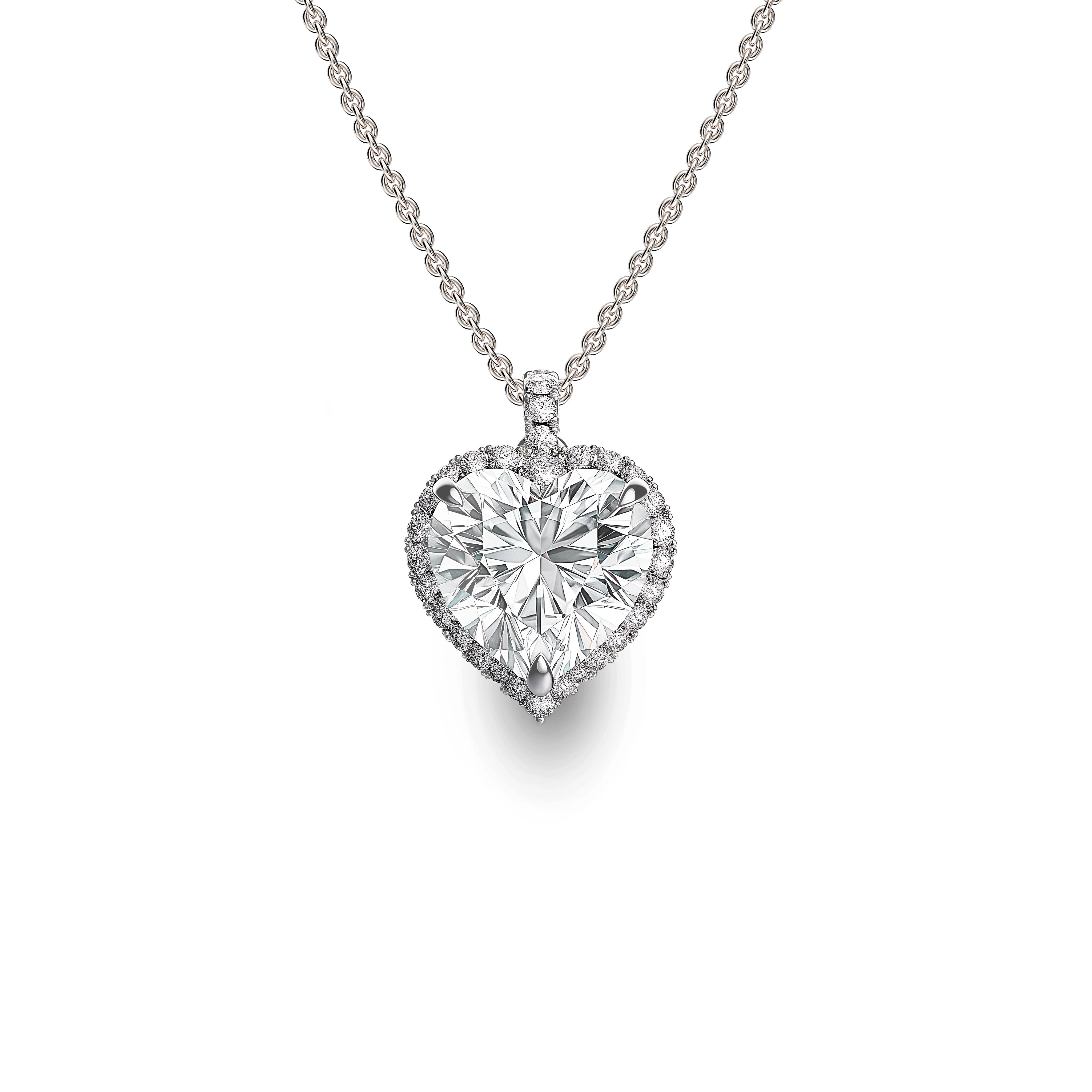 Main view of Eternal Love Diamond Heart Pendant