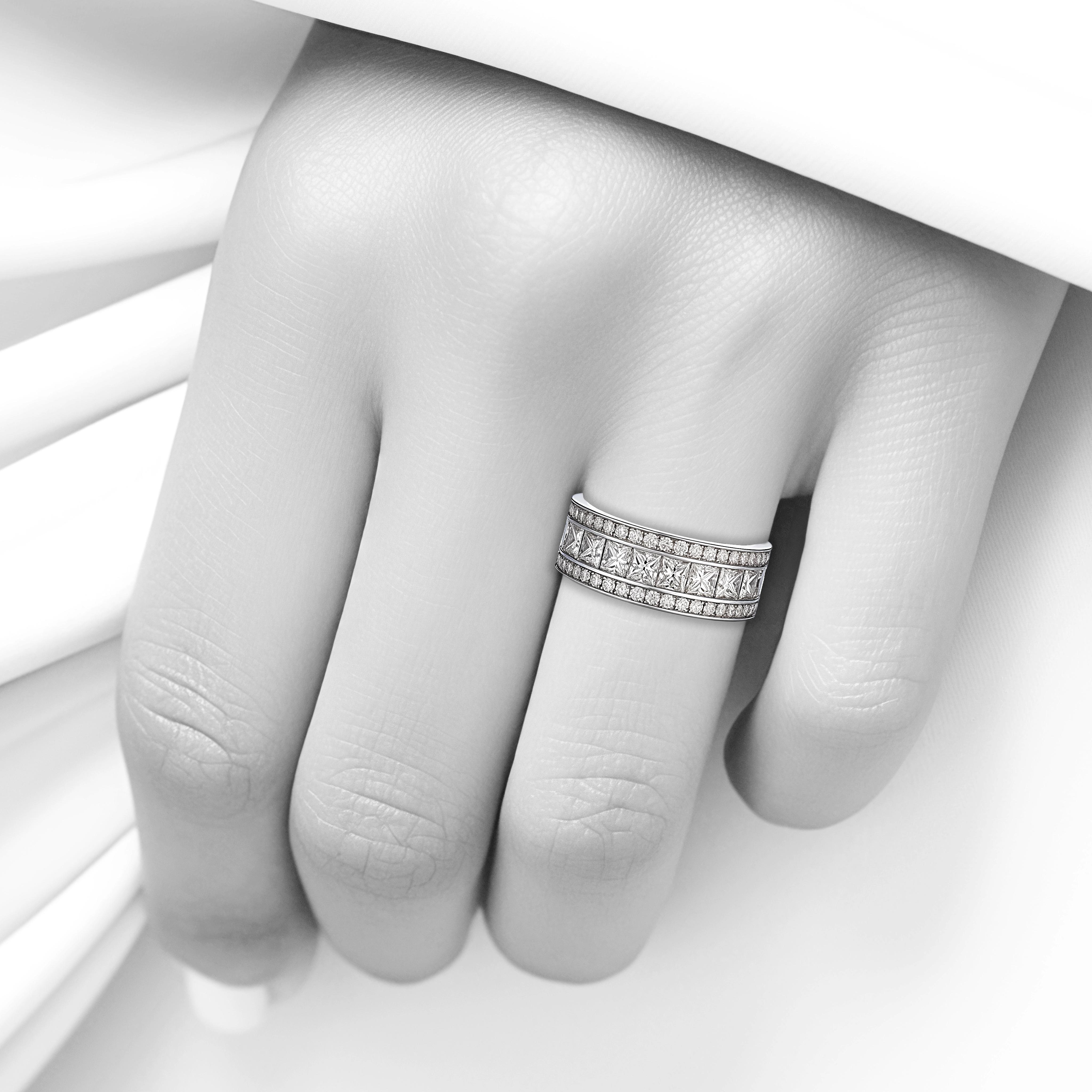 Main view of Classic Gleam Diamond Eternity Band