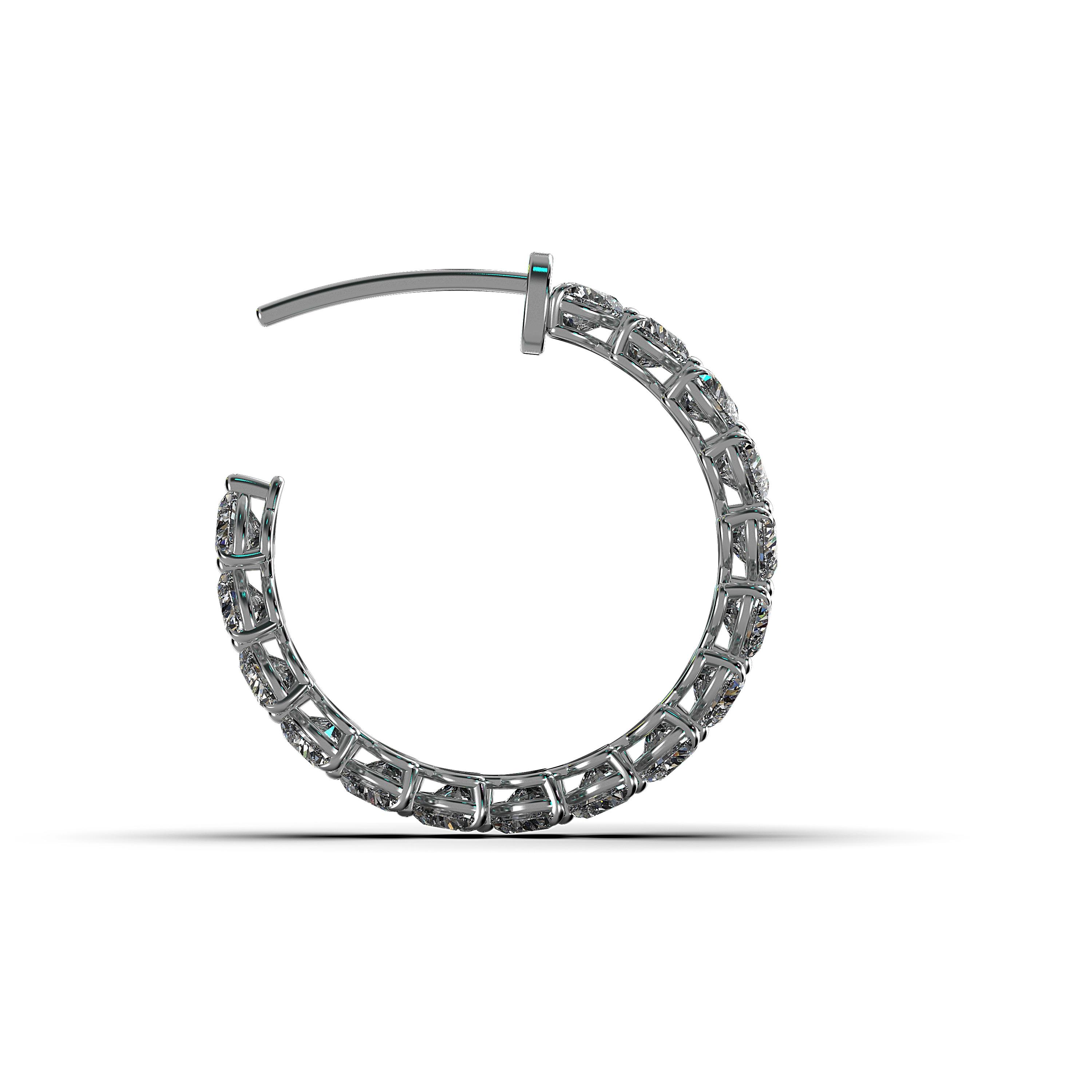 Main view of Eternal Heart Hoop Earrings