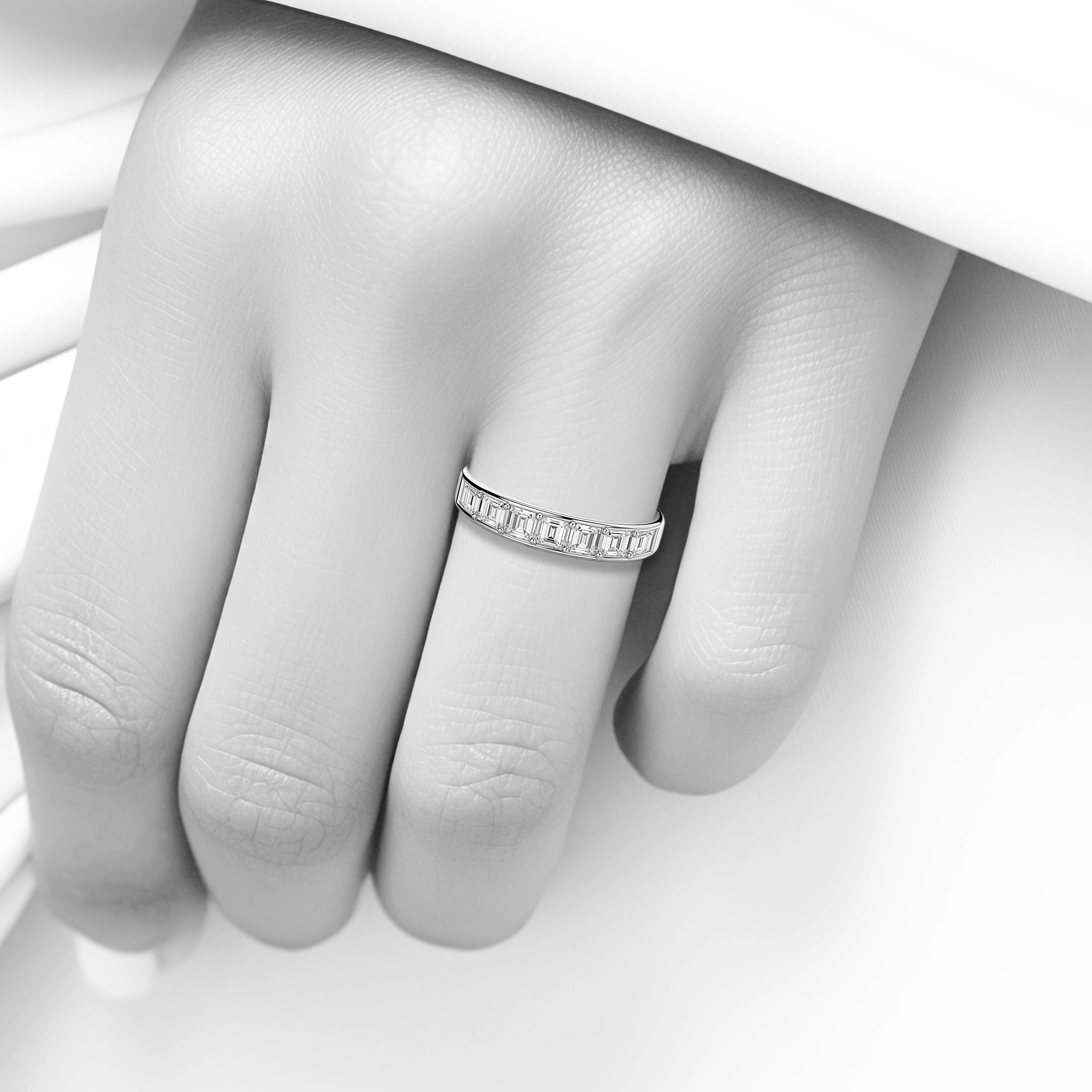 Main view of Classic Luminous Luxe Diamond Band