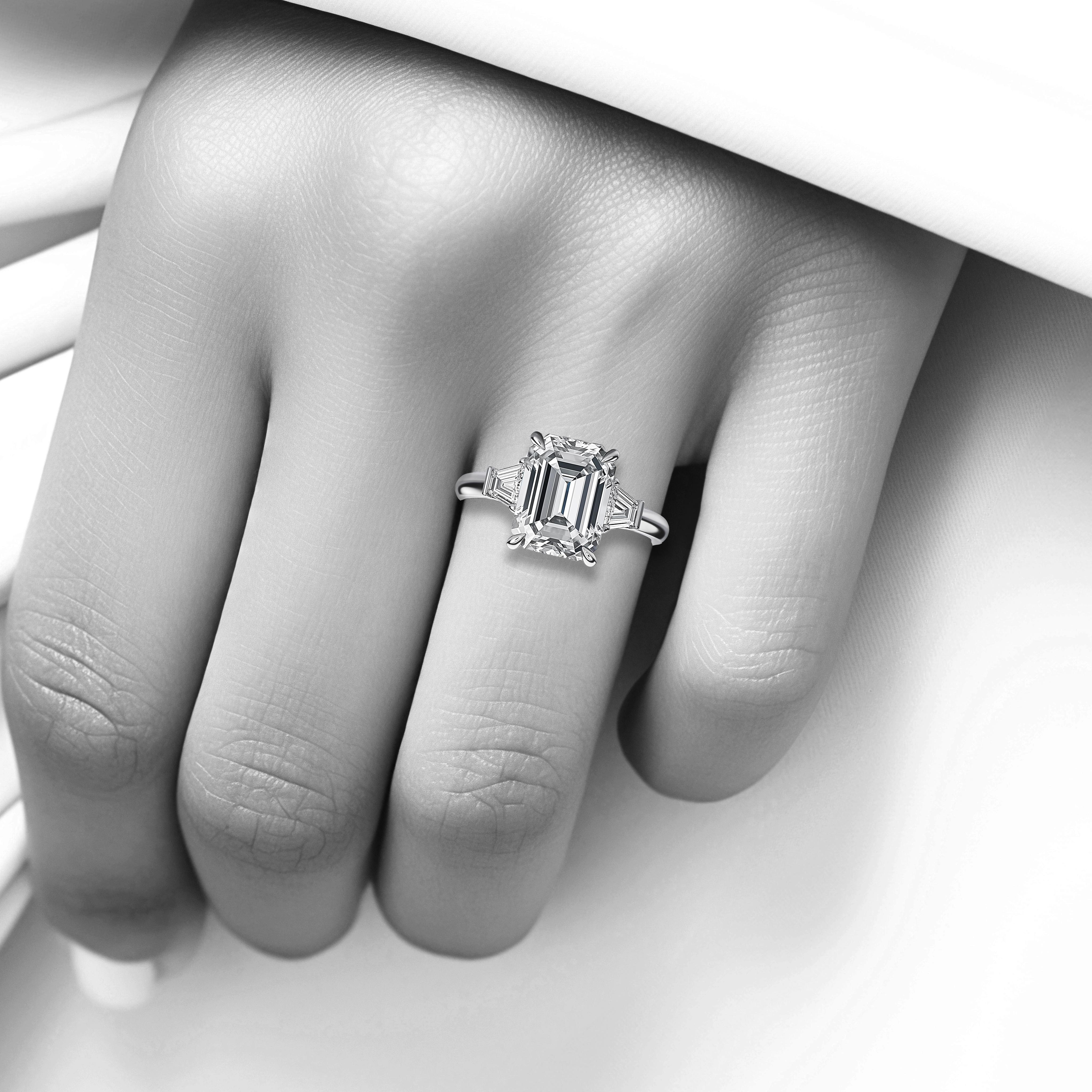 Main view of Emerald Majesty Diamond Ring