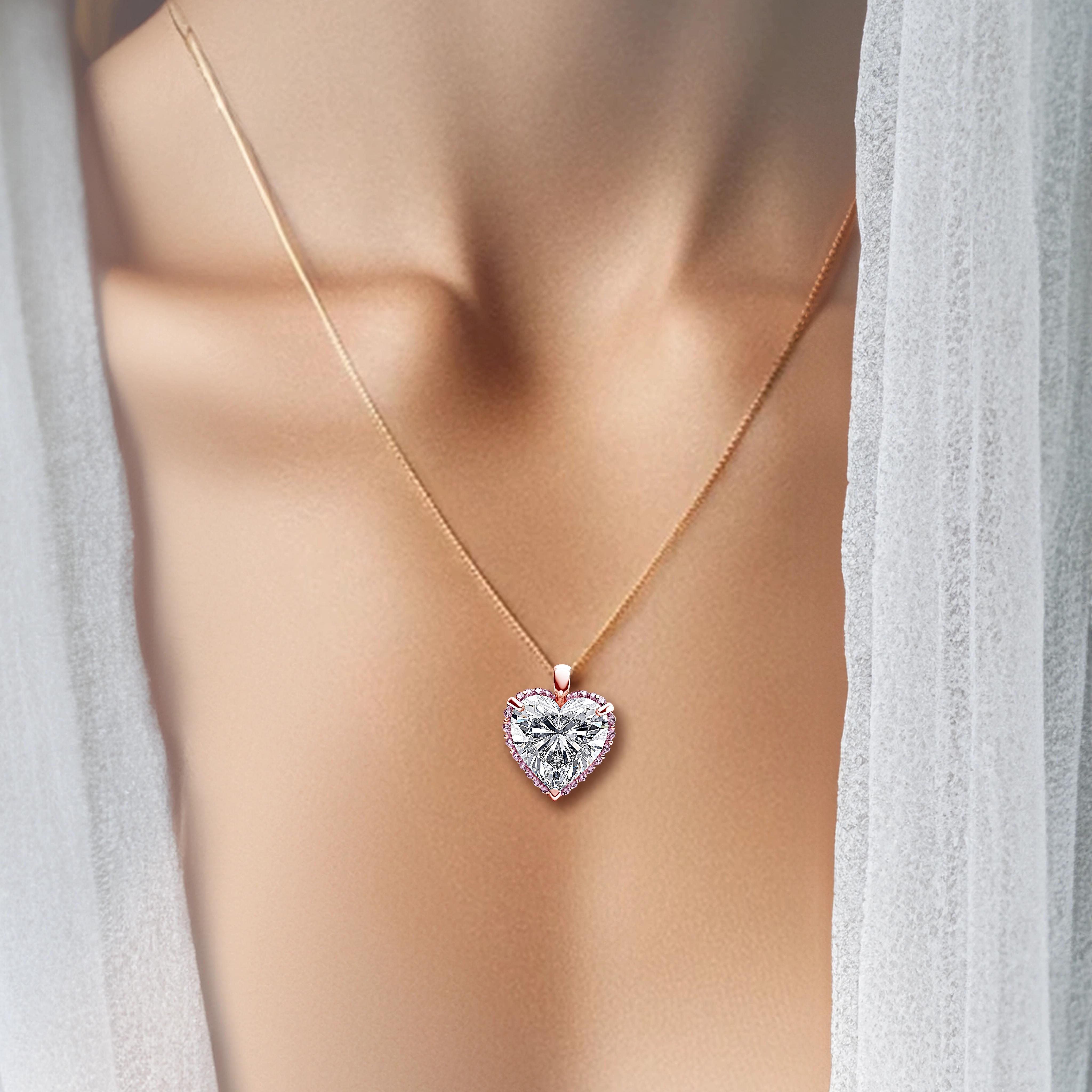 Main view of Grand Amour Heart Diamond Pendant