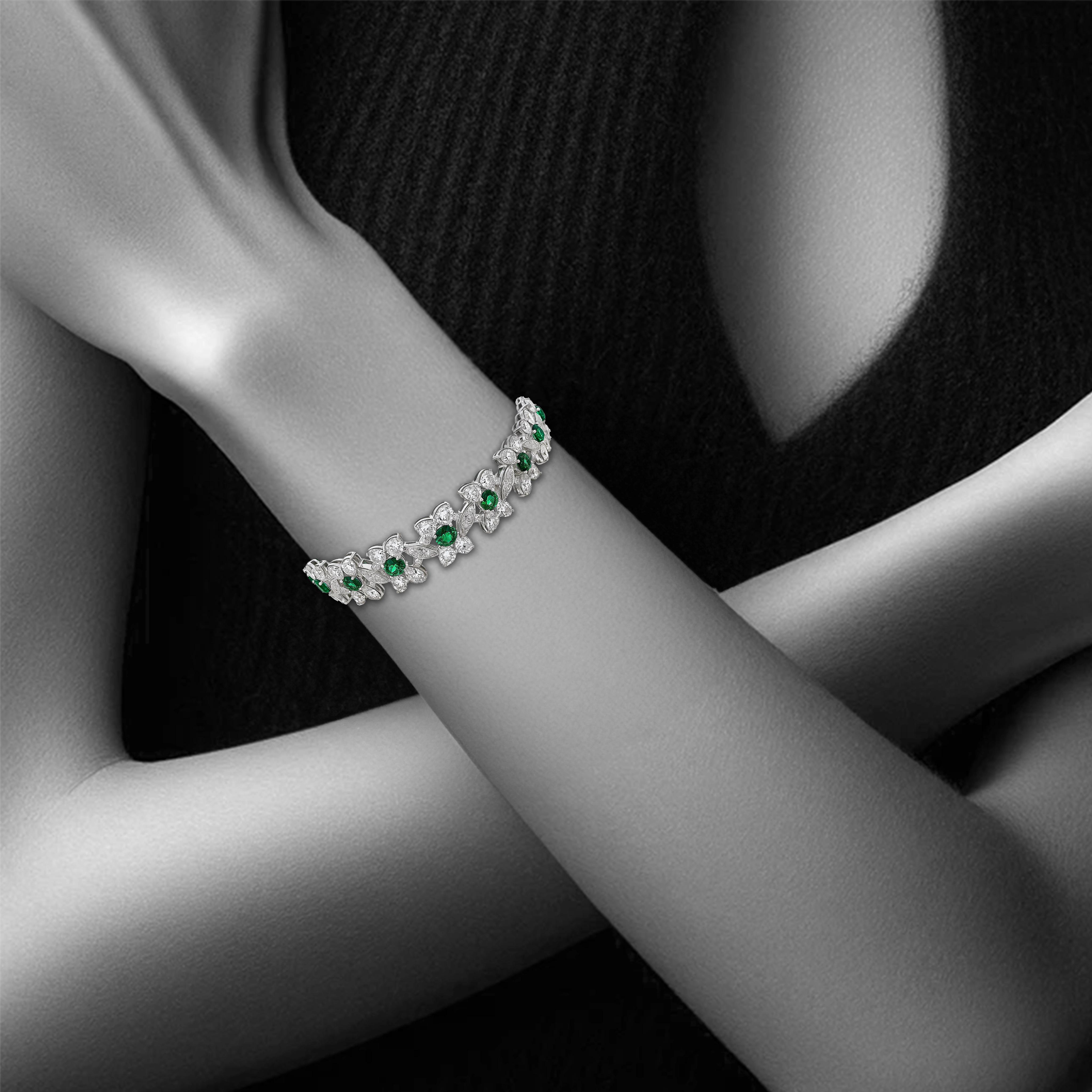 Main view of Verdant Affection Diamond Bracelet