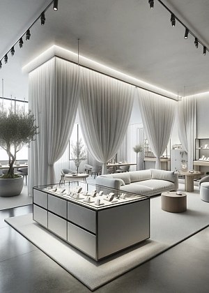 The Los Angeles skyline at dusk, with diamonds in the foreground.