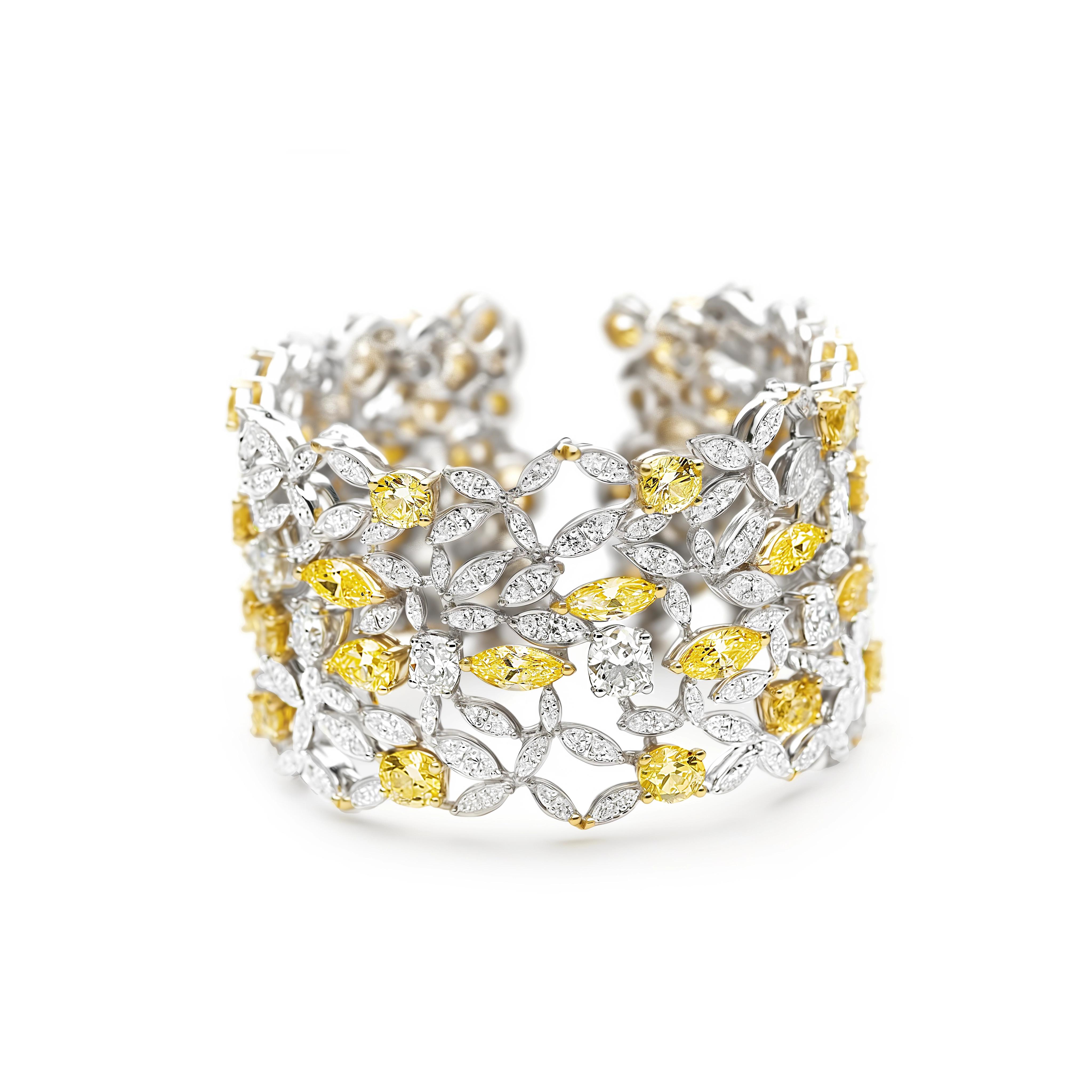 Main view of Sunbeam Lace Diamond Bracelet