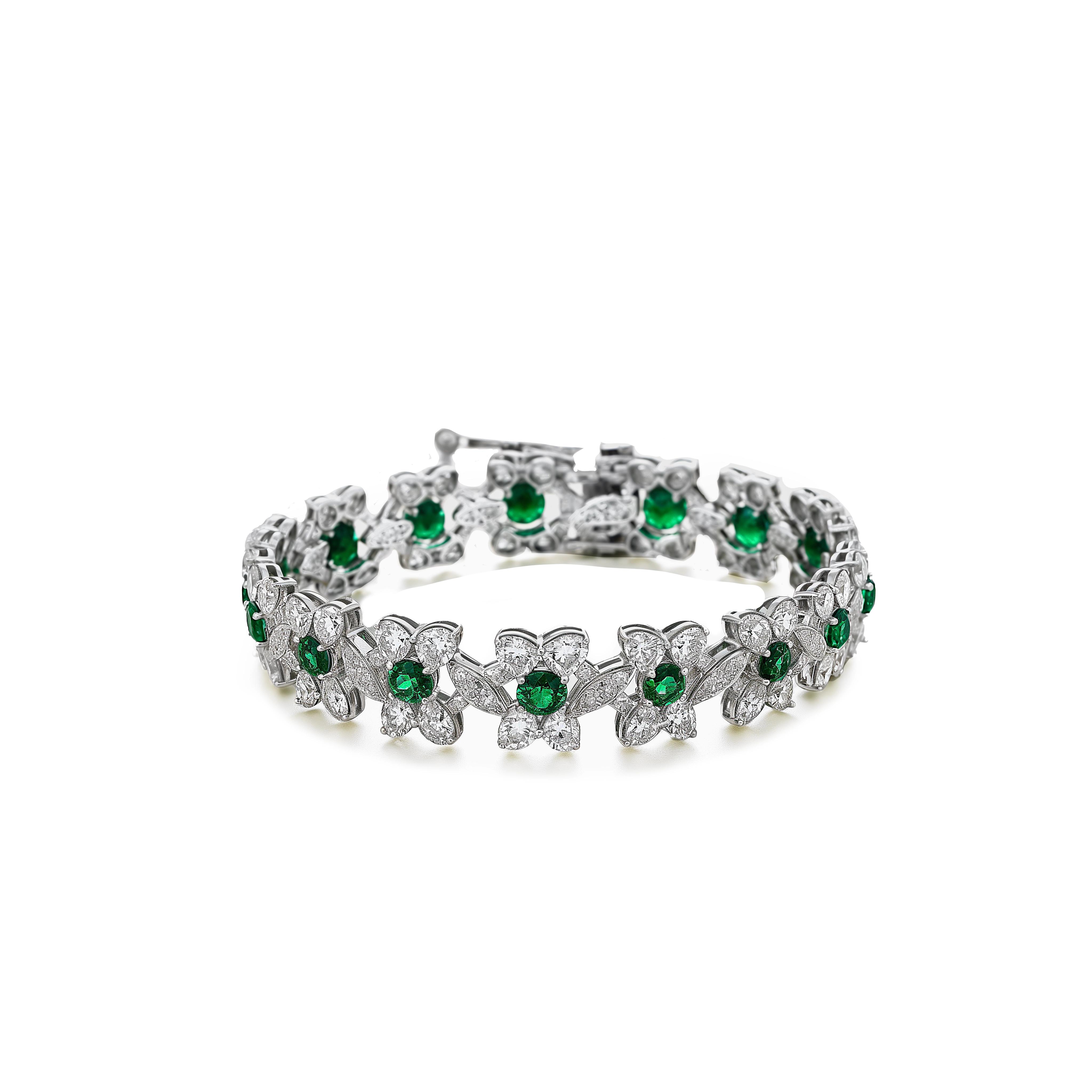 Main view of Verdant Affection Diamond Bracelet
