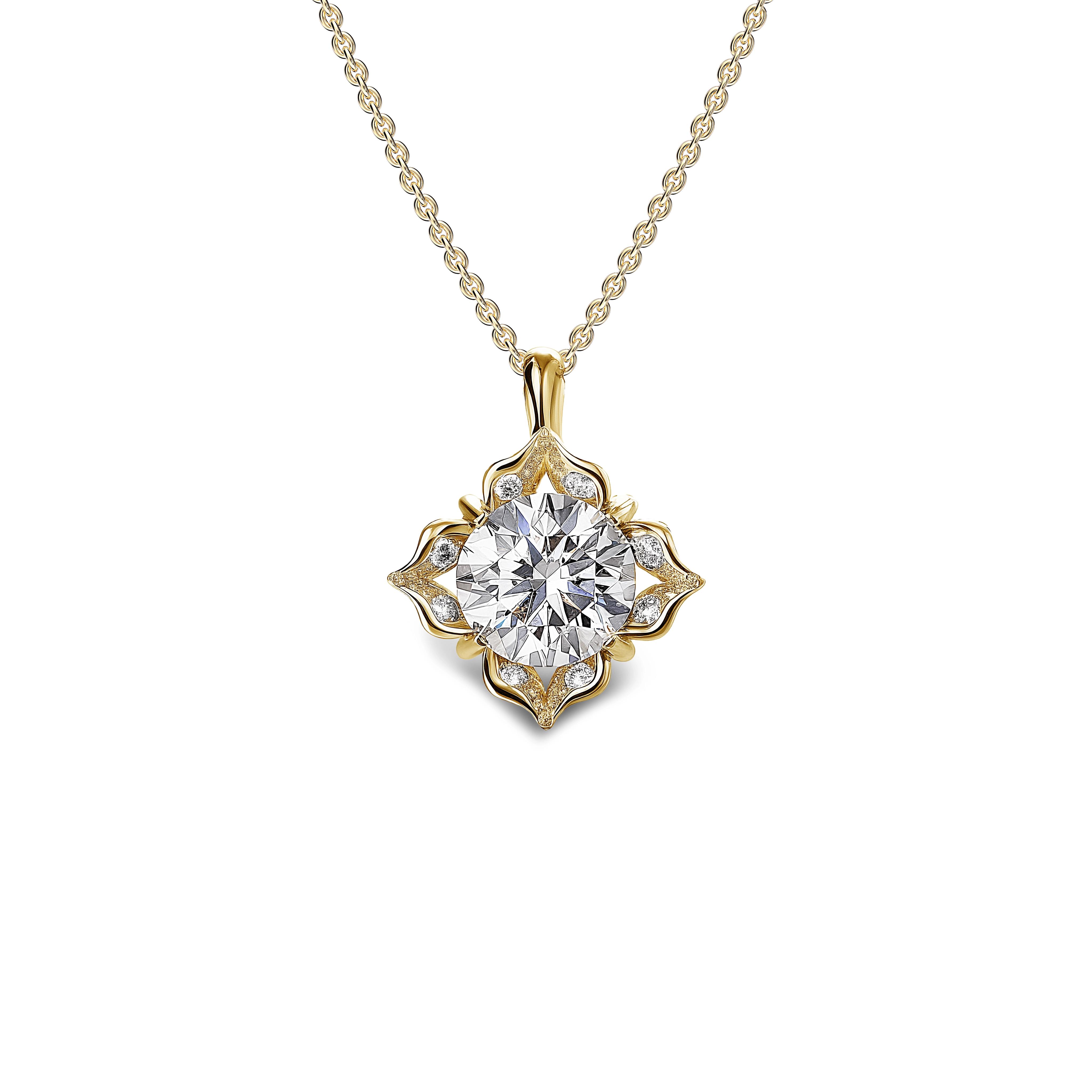 Main view of Eternal Blossom Diamond Pendant