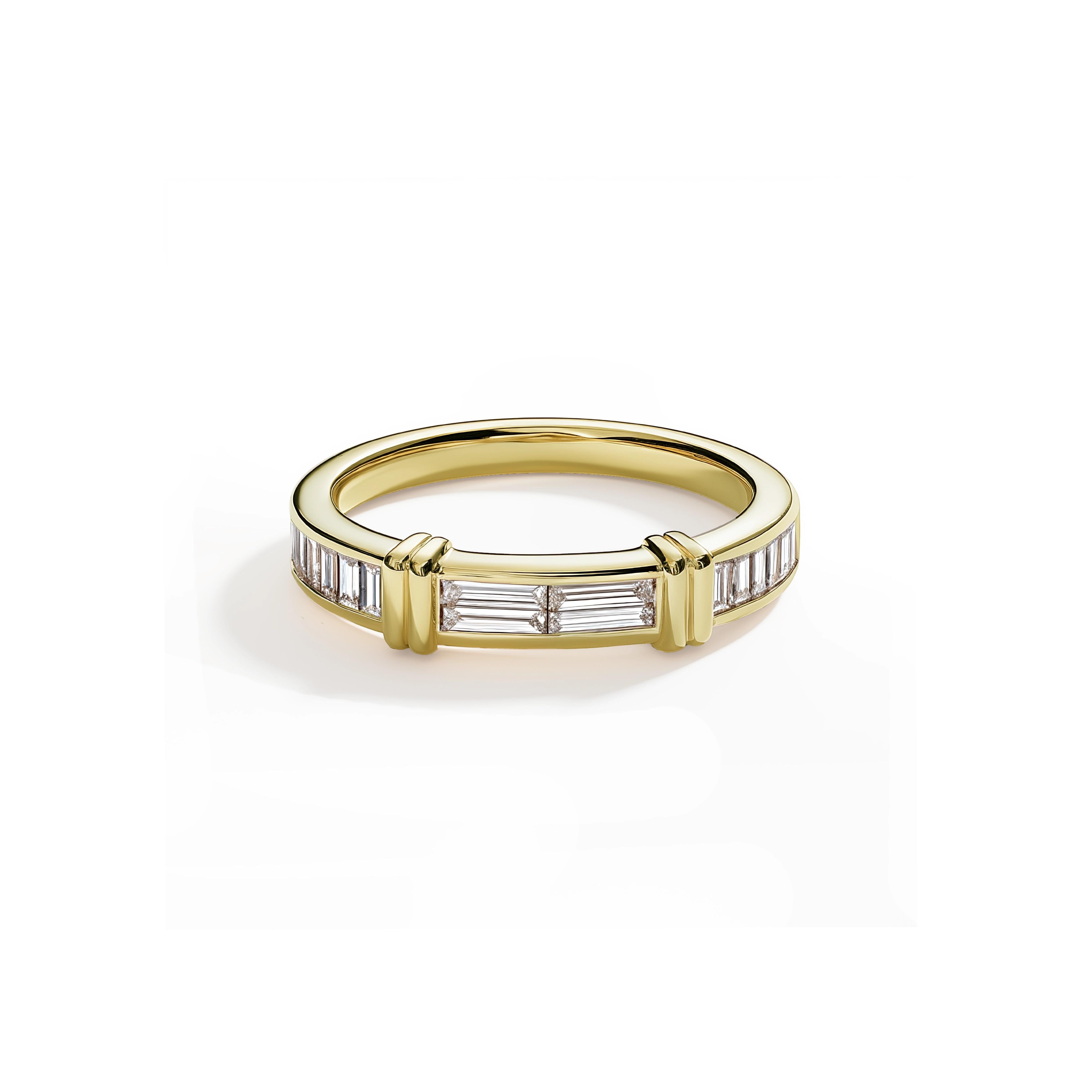 Main view of Linear Allure Baguette Band