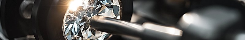 A diamond being selected for cutting and polishing.