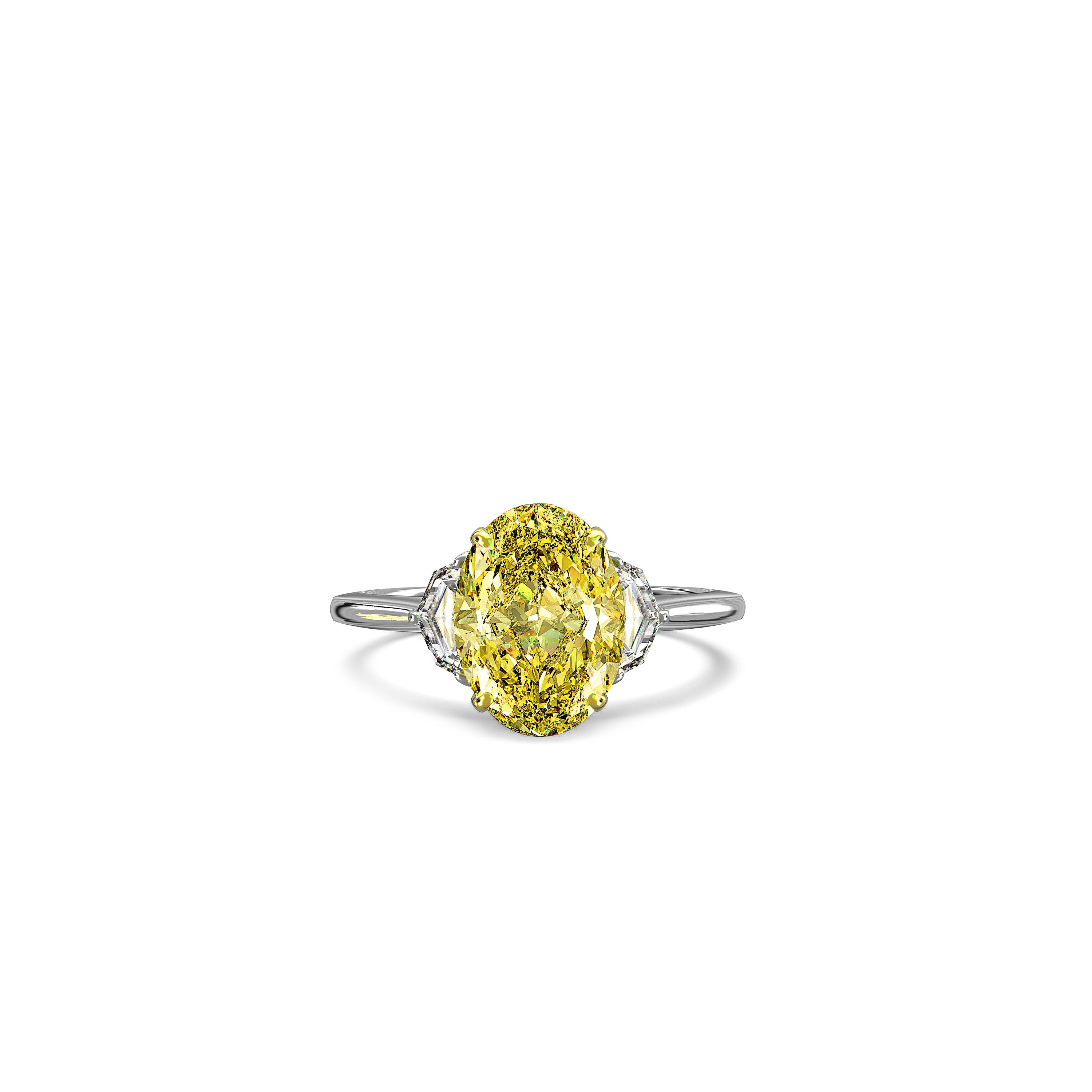 Main view of Oval Golden Dawn Diamond Ring