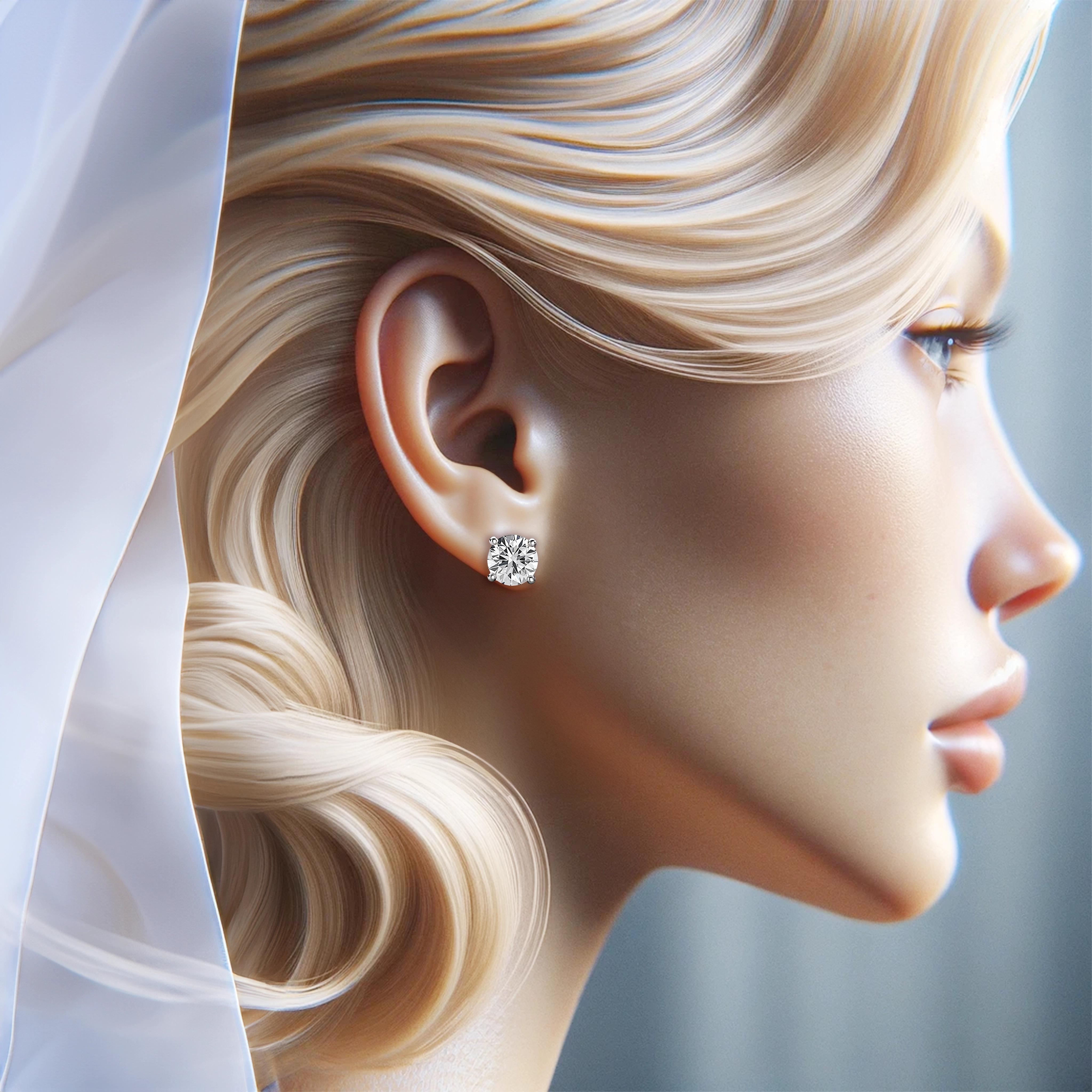 Main view of Luminaire Single Diamond Stud