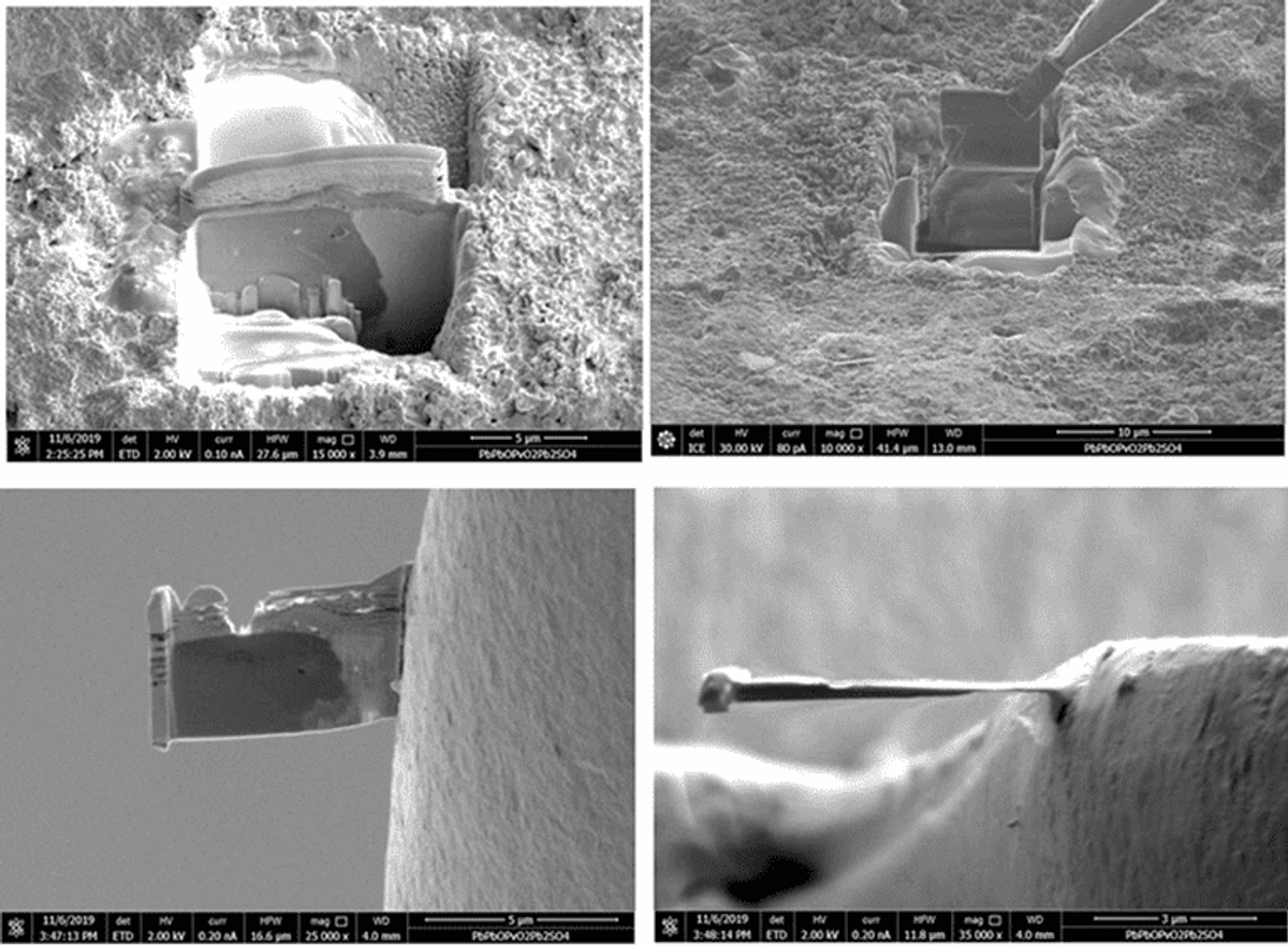 STEM Sample Preparation with HELIOS FIB mounted on STEM E.