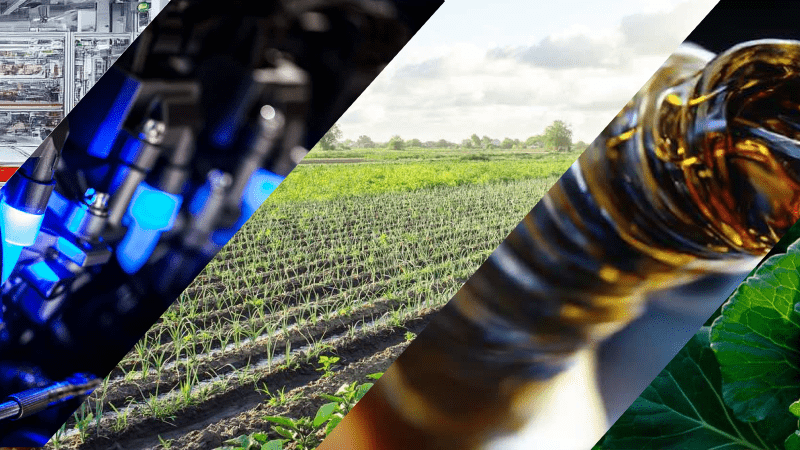 battery tech, fuel additives, crops, pesticides