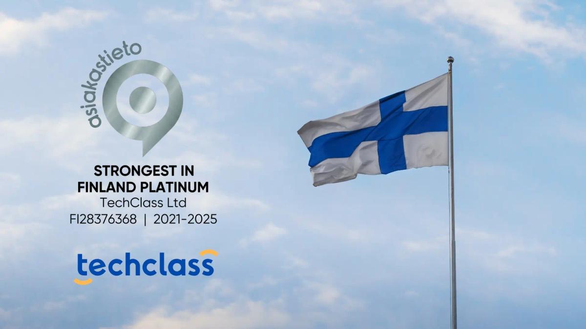 TechClass Achieves the Strongest in Finland Platinum Certificate (2021-2025)