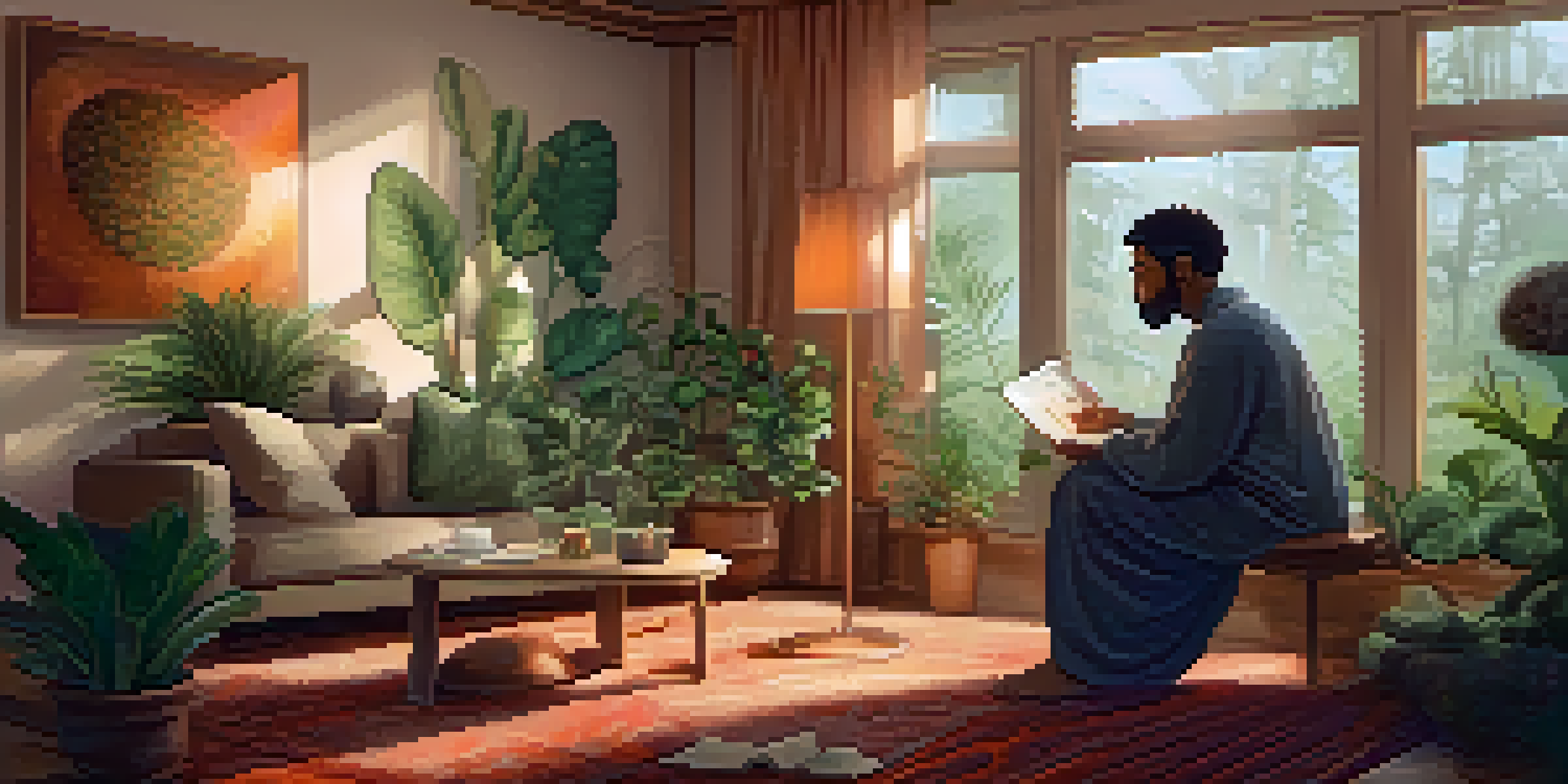 A modern therapy room with a therapist and a patient discussing psilocybin mushrooms in a calming environment.