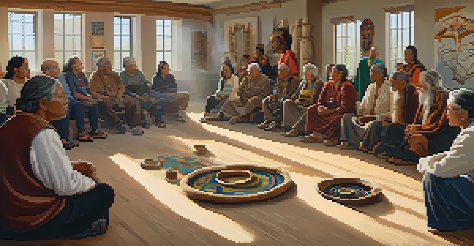 Indigenous elders conducting a workshop on entheogens with an attentive audience.