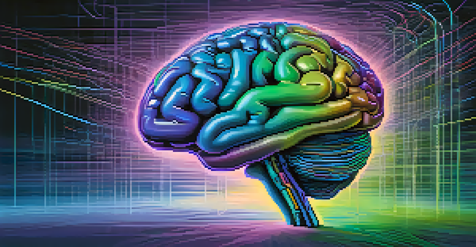 A colorful illustration of a human brain highlighting neural pathways, representing the Default Mode Network.