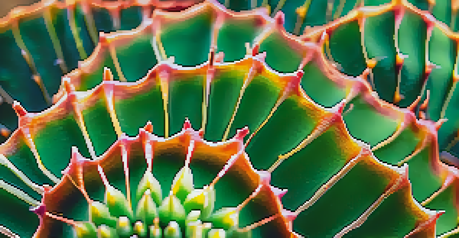 A close-up view of a Peyote cactus, displaying its vibrant green color and intricate texture in natural light.