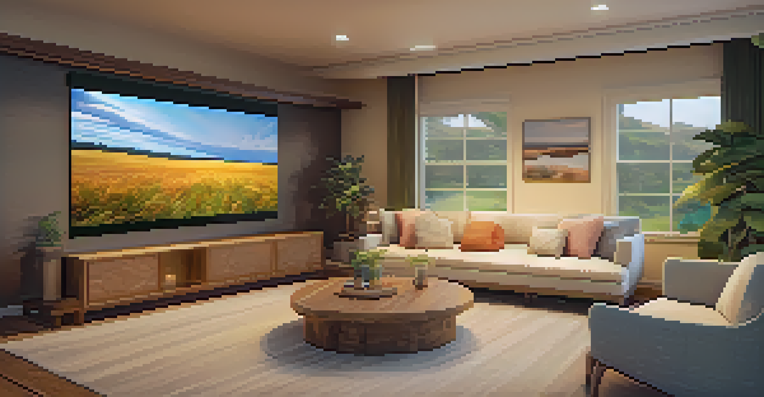 A cozy therapy room with comfortable seating and calming decor, designed for virtual reality therapy sessions.