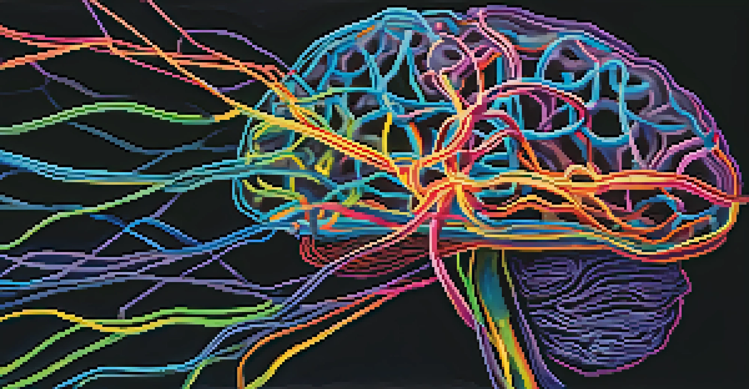 An artistic depiction of a brain with glowing neural pathways, representing neuroplasticity and emotional healing.