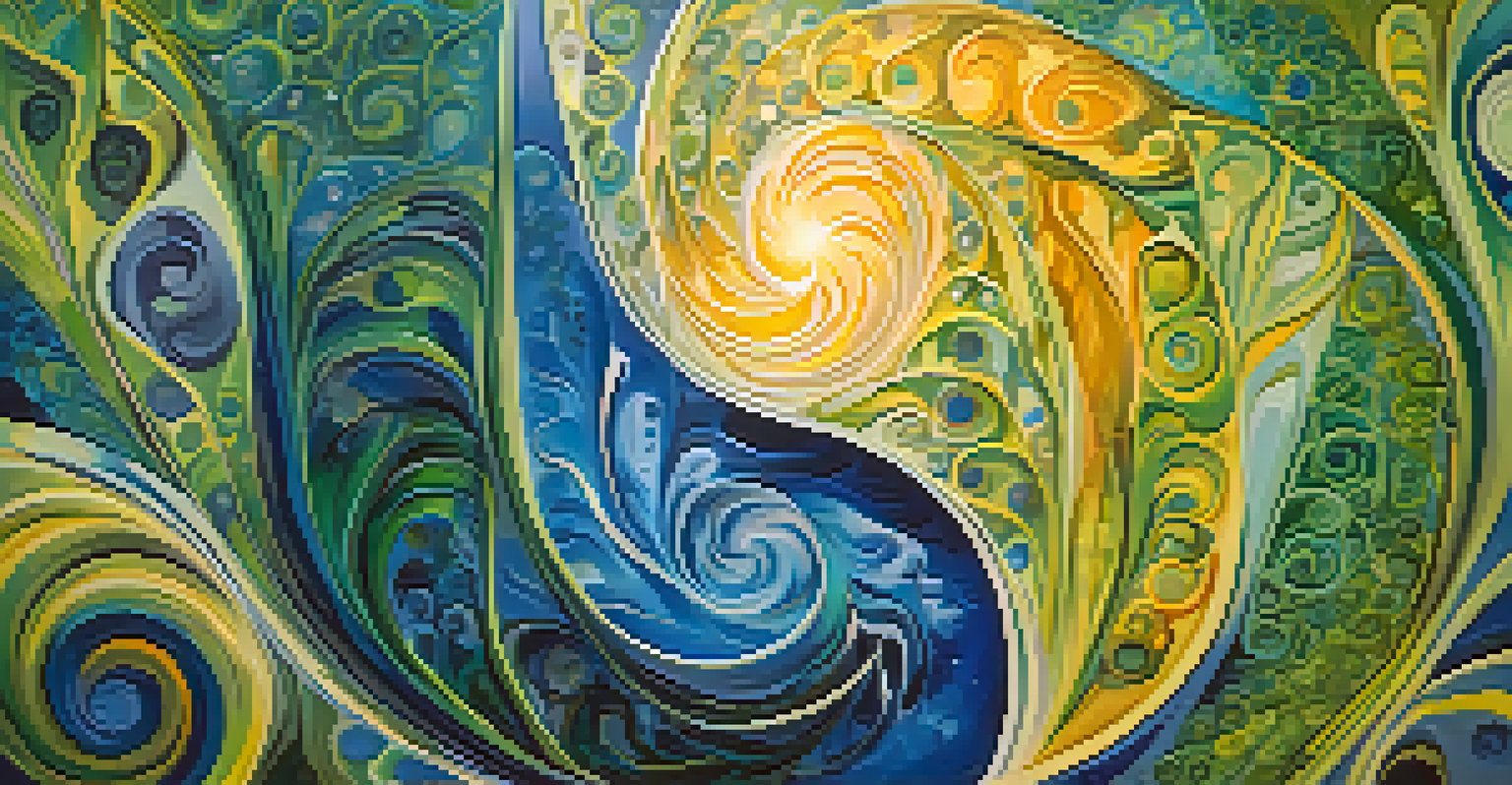 An abstract image showcasing vibrant colors representing emotional healing and transformation.
