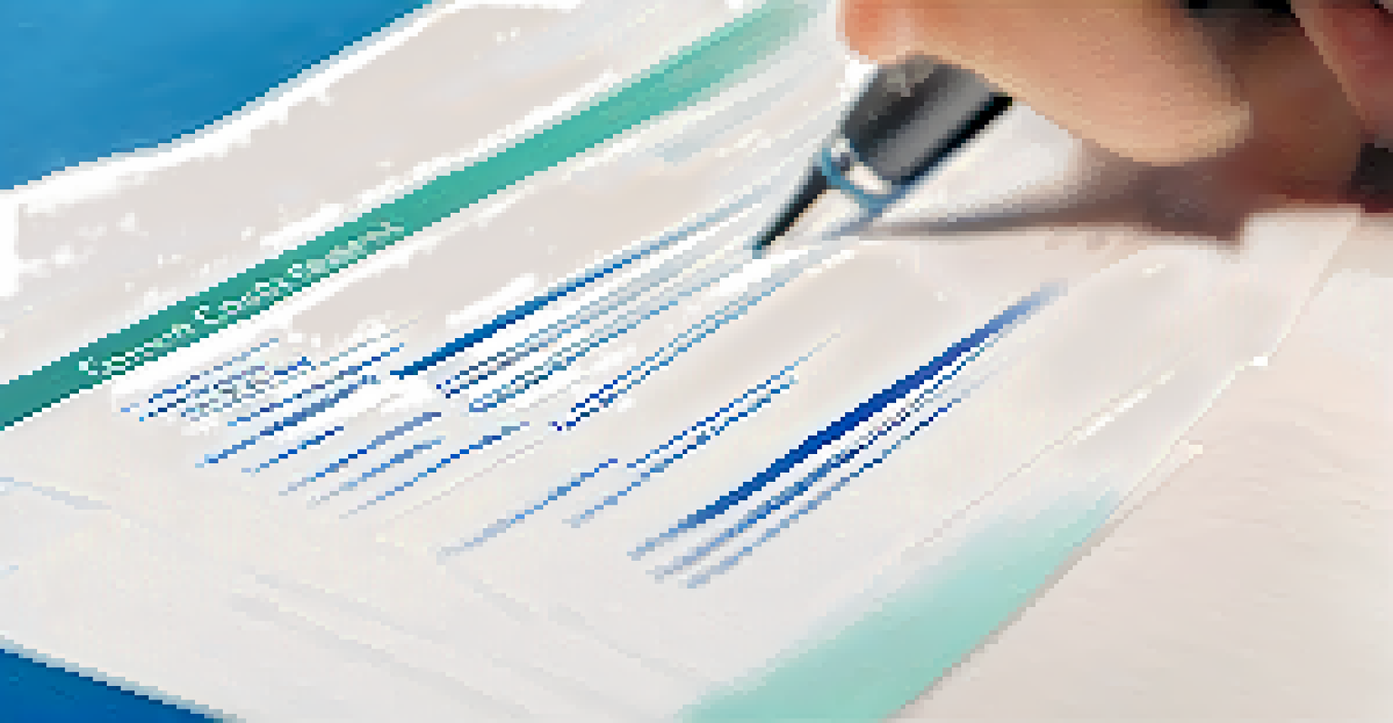 A close-up of a hand holding a consent form with fine print and a pen ready to sign, against a softly blurred background.