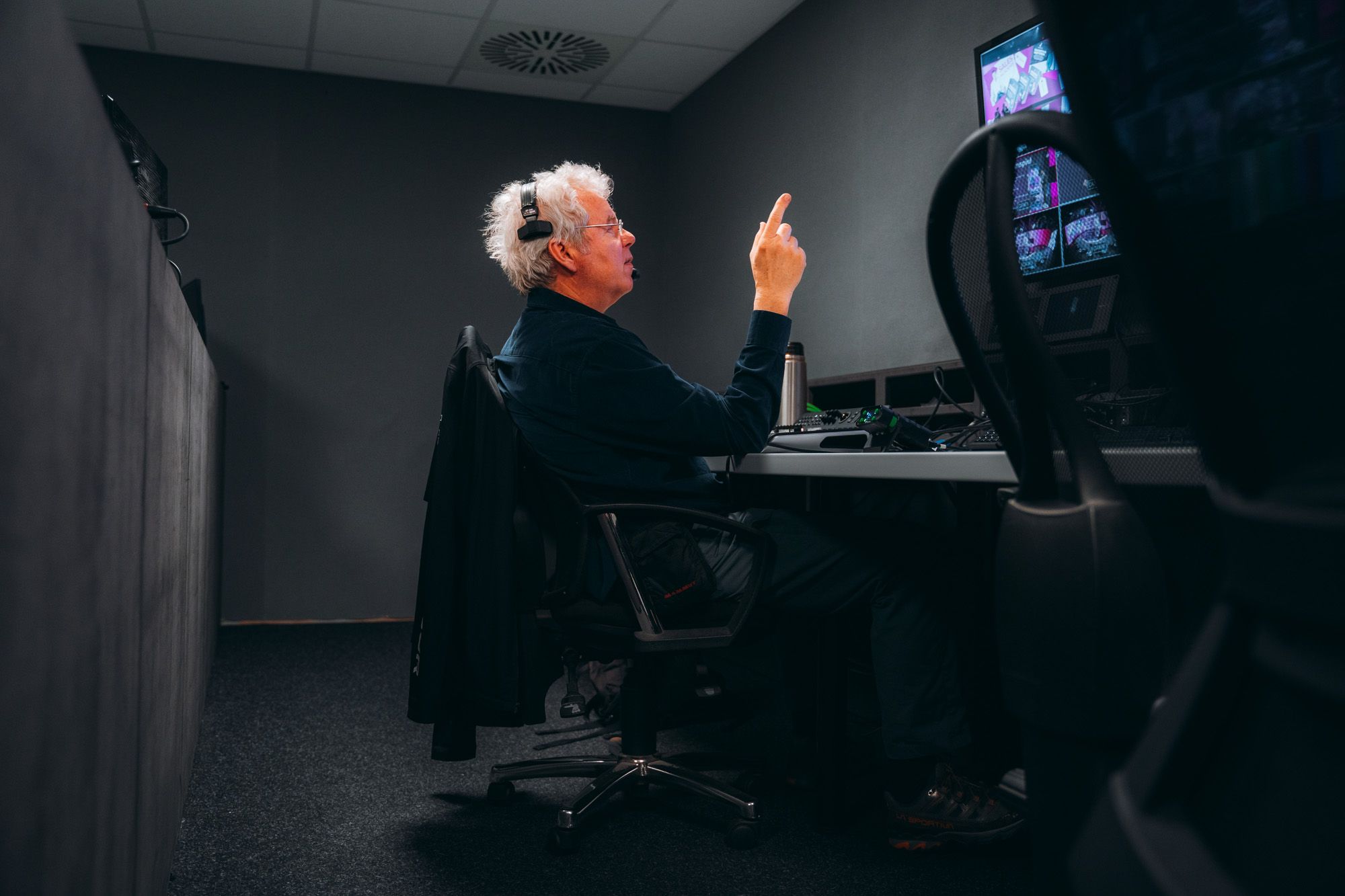 office laptop working