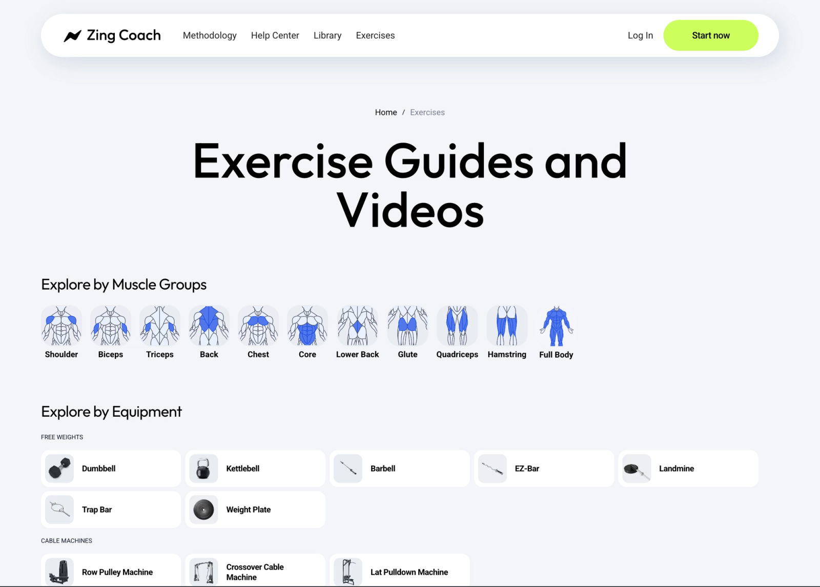 Zing Coach secondary product view