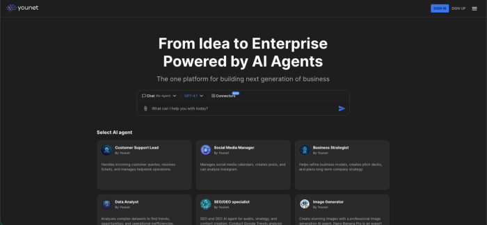 YouNet product screenshot