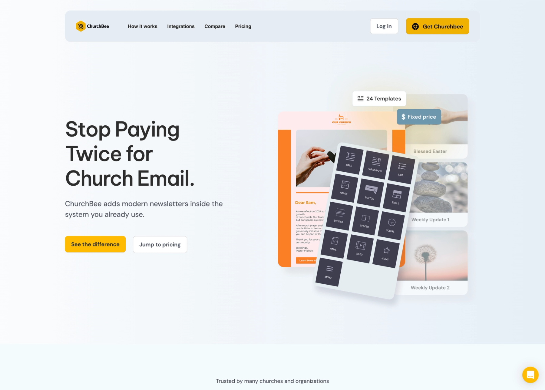 ChurchBee product interface