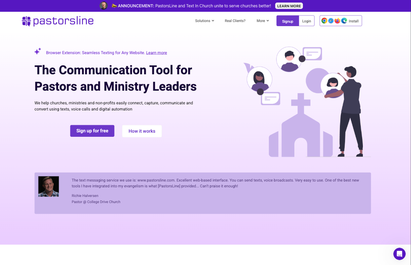 PastorsLine product screenshot