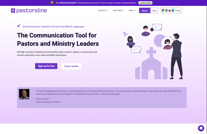 PastorsLine product screenshot