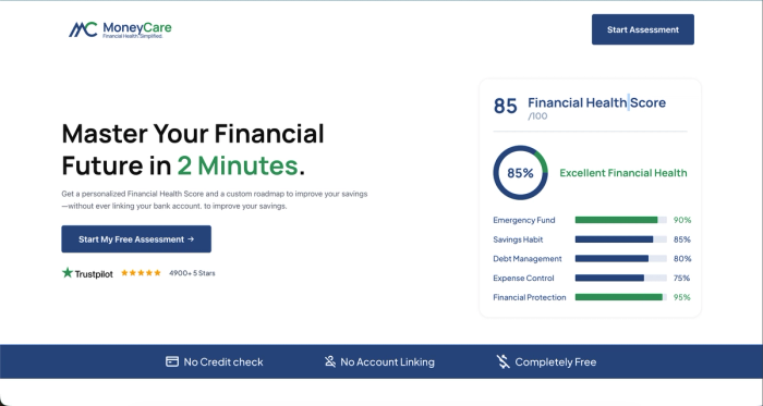 MoneyCare product screenshot