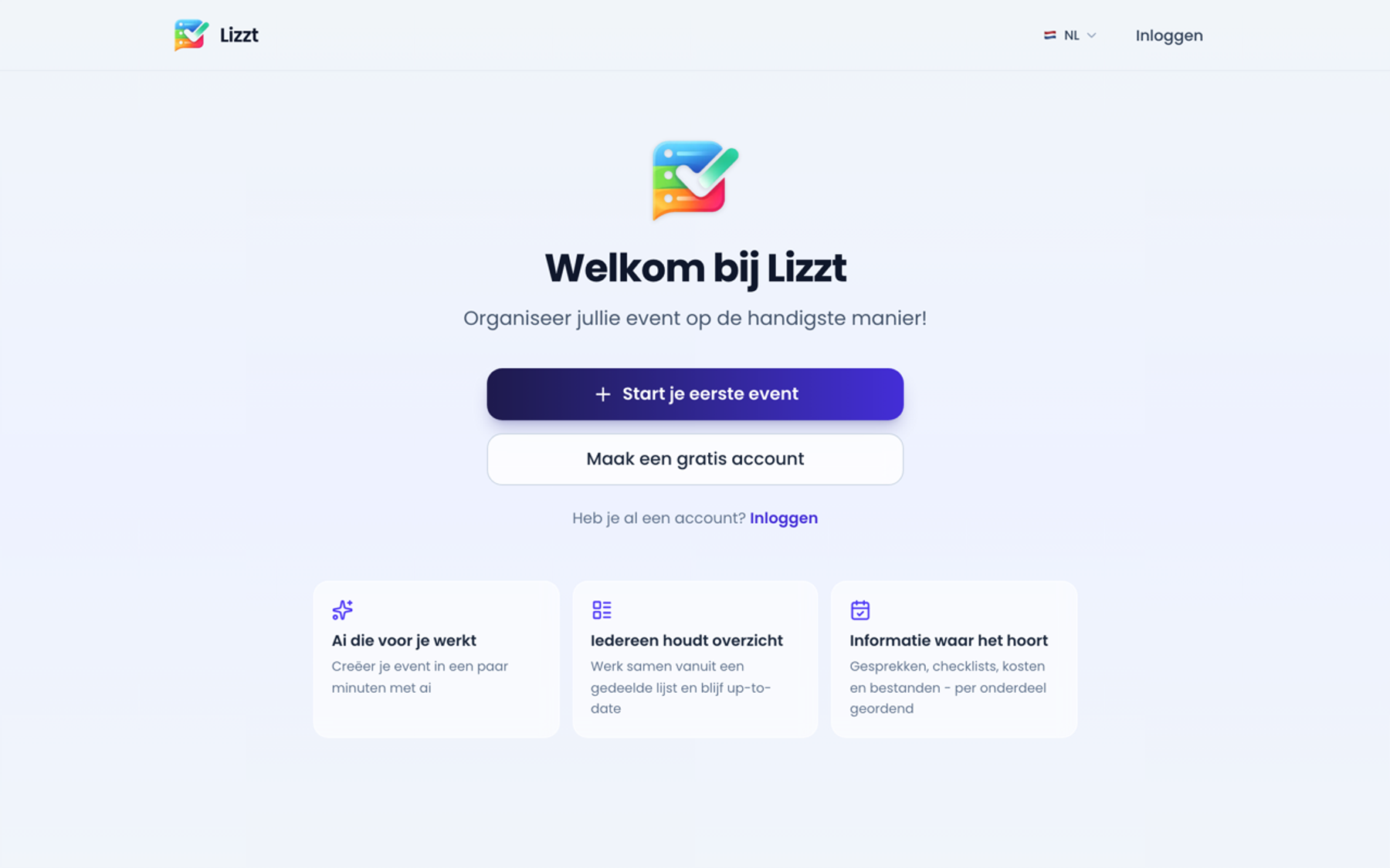Lizzt ürün arayüzü