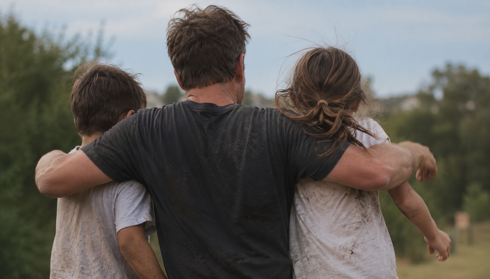 Father and kids