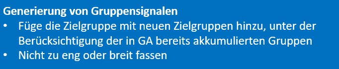 Generierung von Gruppensignalen