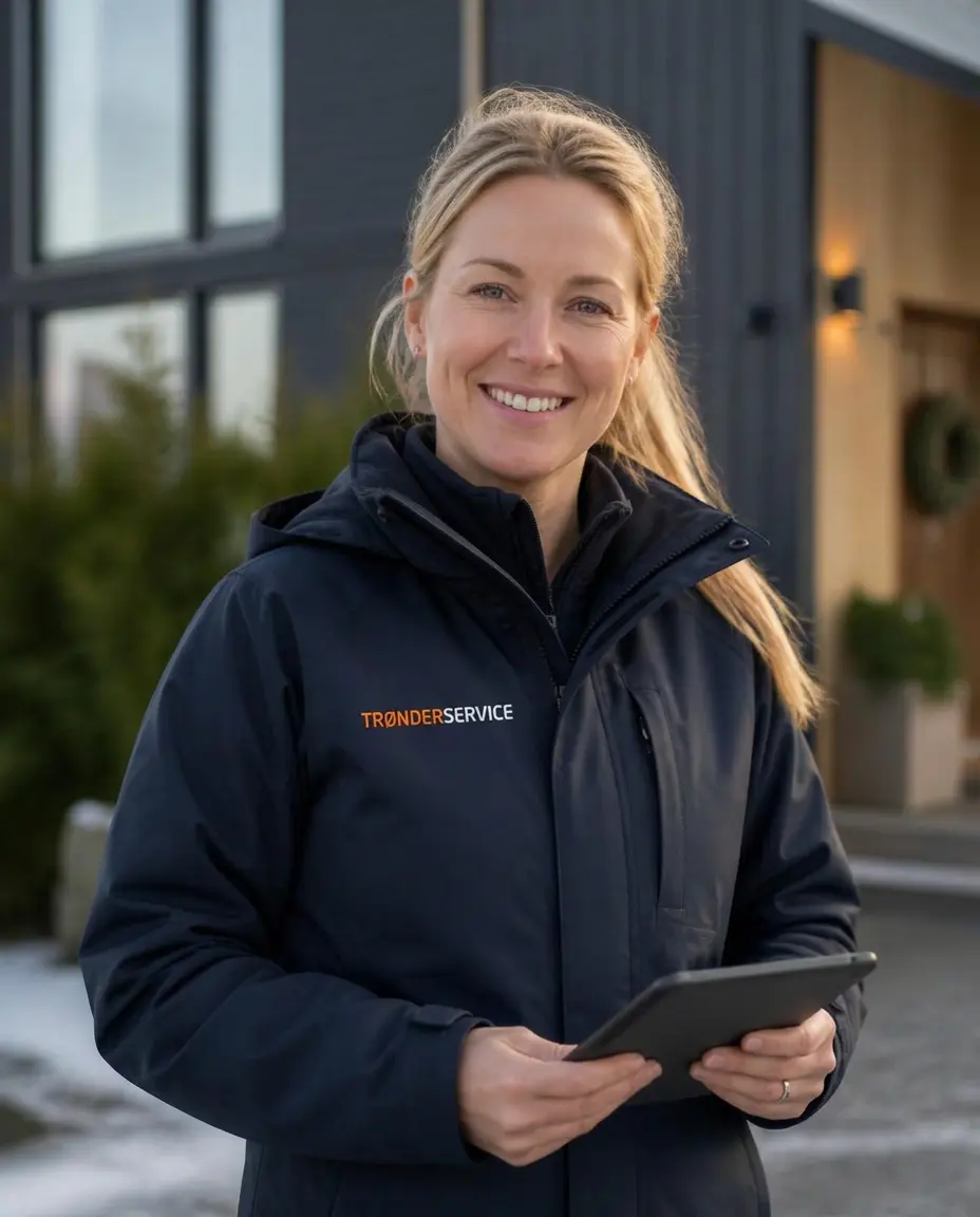 Rådgiver fra Trønderservice som tar imot henvendelser om befaring
