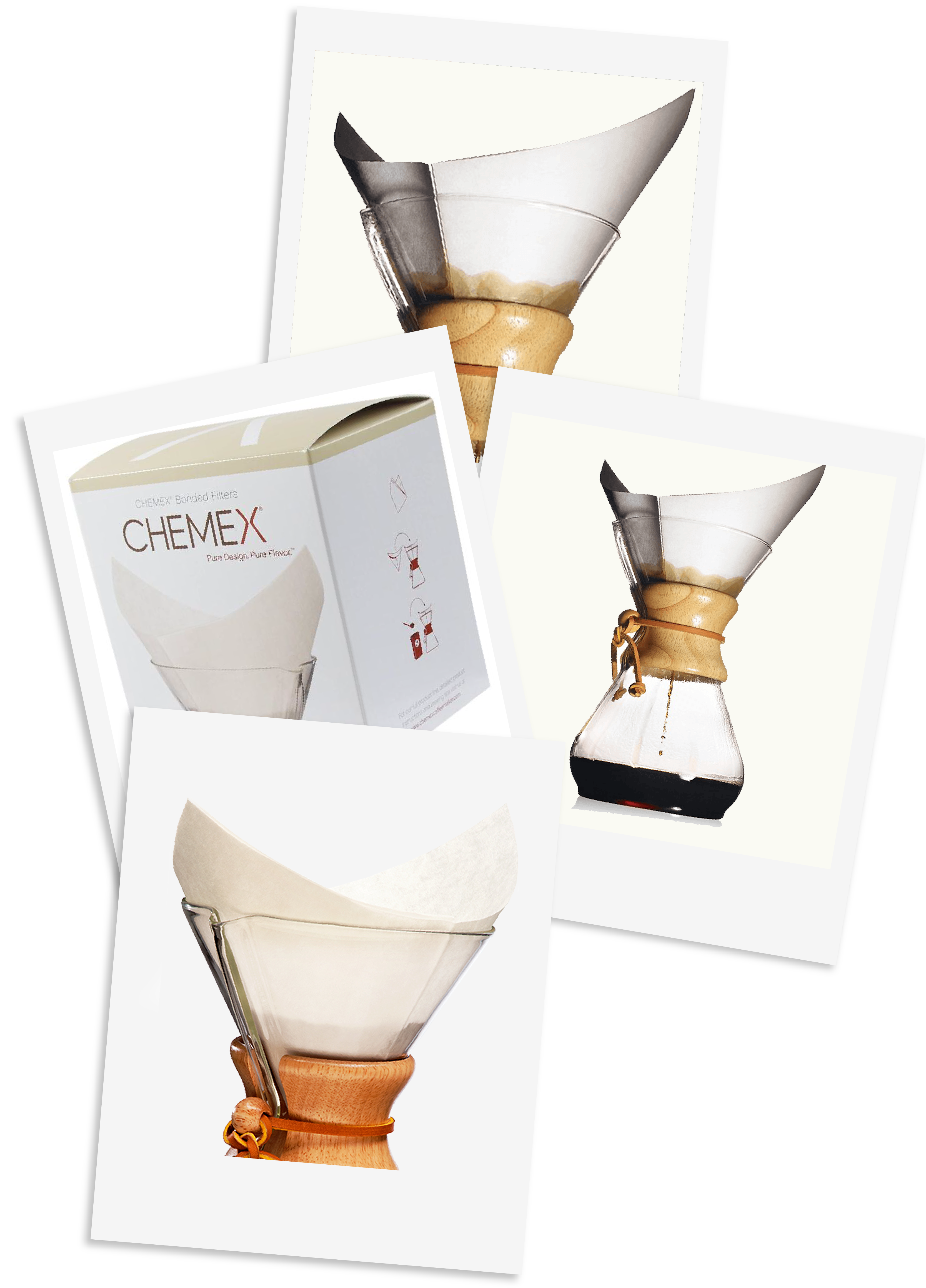 CHEMEX® Filters 100 Filter Pack and Chemex pour over