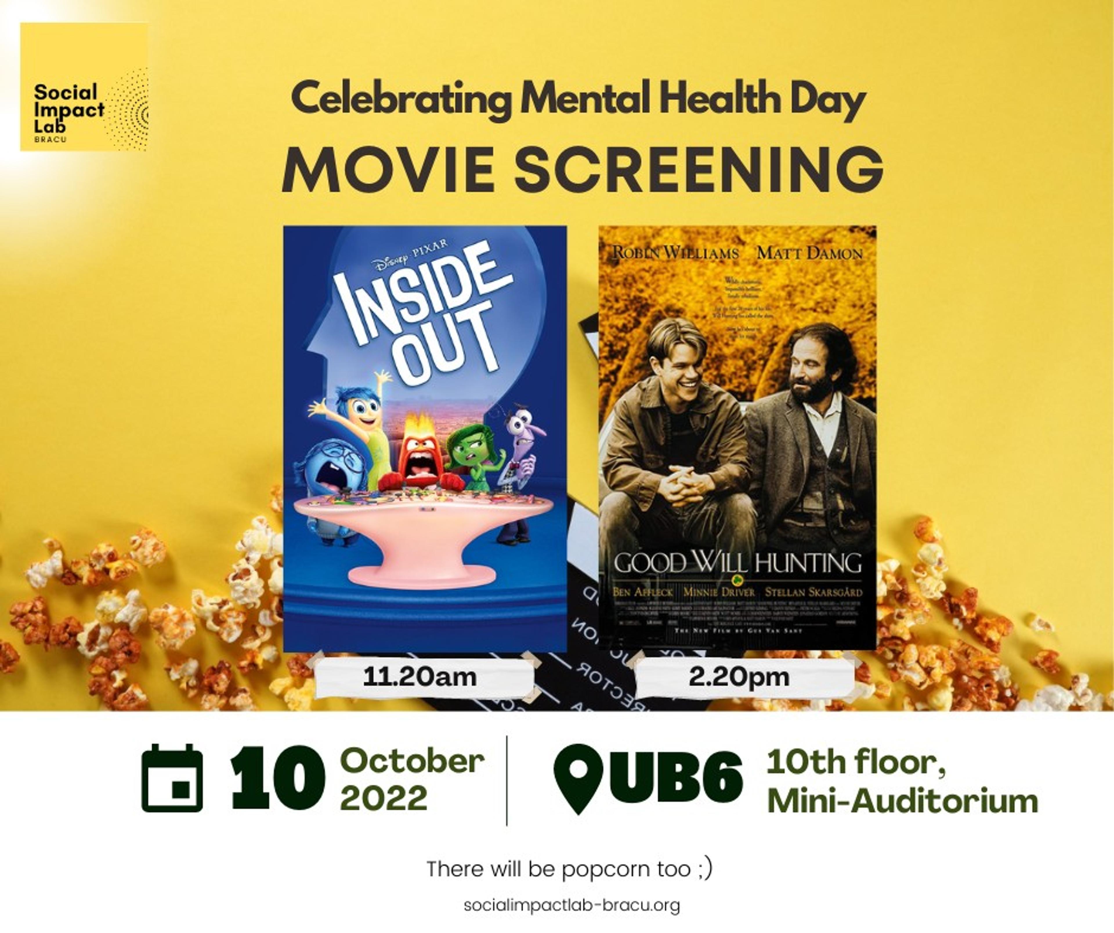 Movie Screening - Mental Health (2:20 PM)