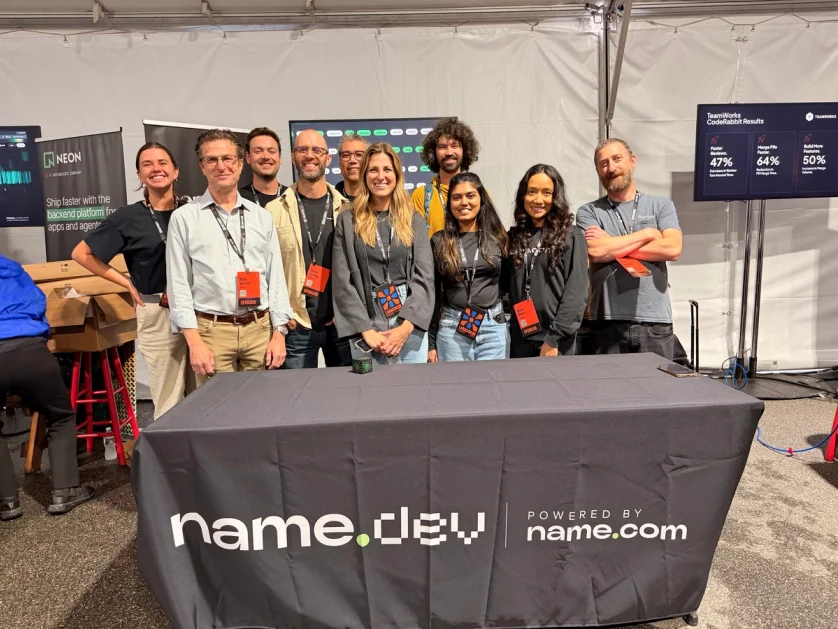 name.com Laracon Boston team photo