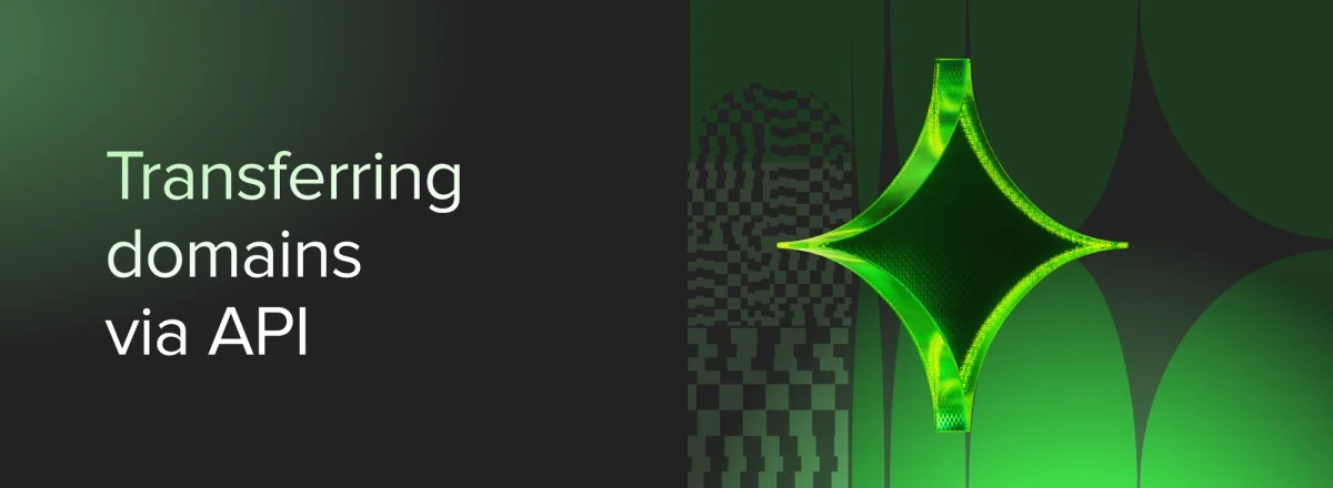 Transferring domains via API